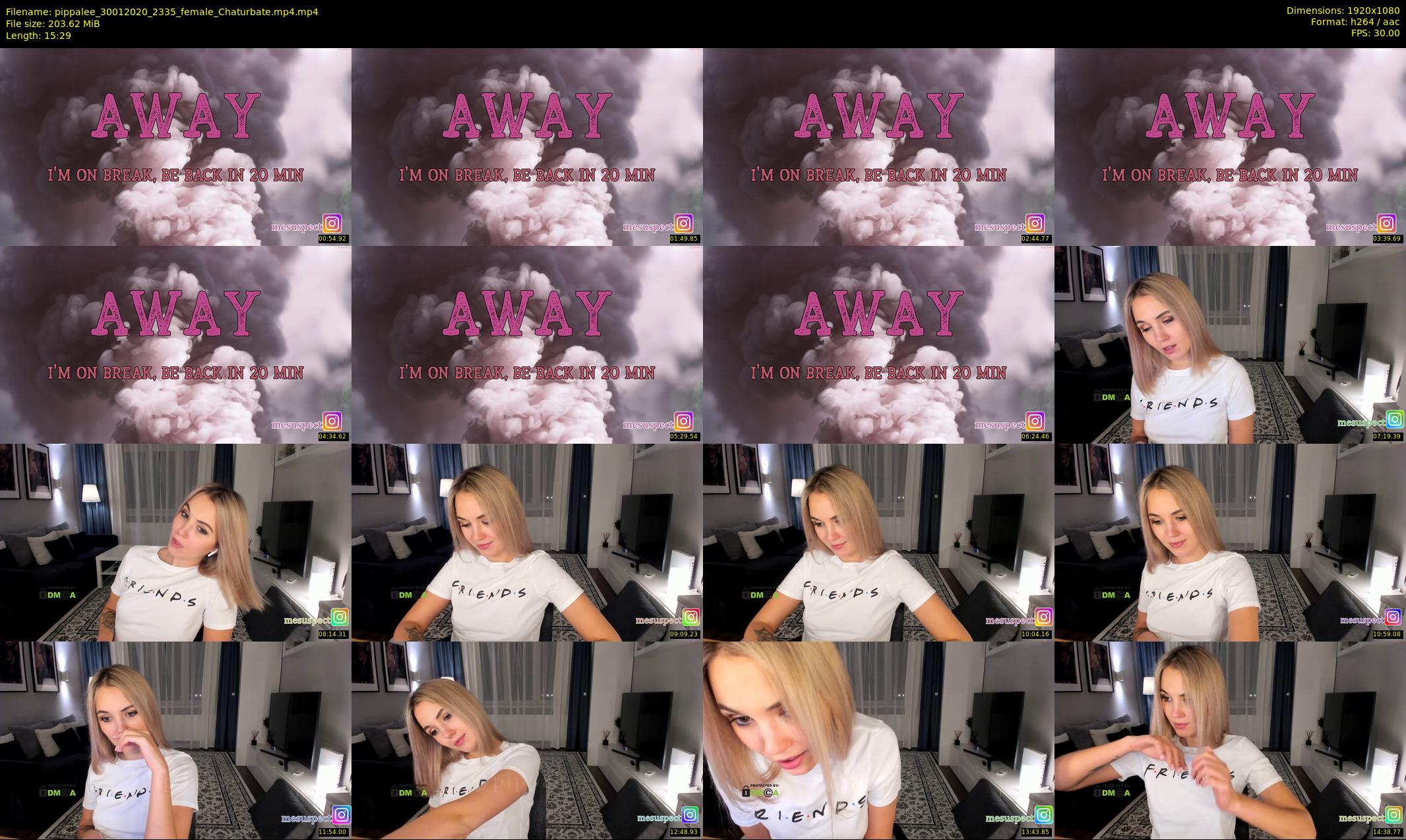 pippalee — 16 minute Chaturbate female cam show recording, 1080p, Jan 30, 2020