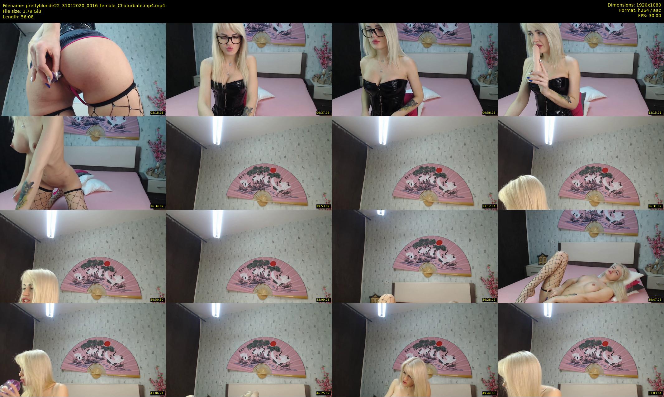 prettyblonde22 — 57 minute Chaturbate female cam show recording, 1080p, Jan 31, 2020