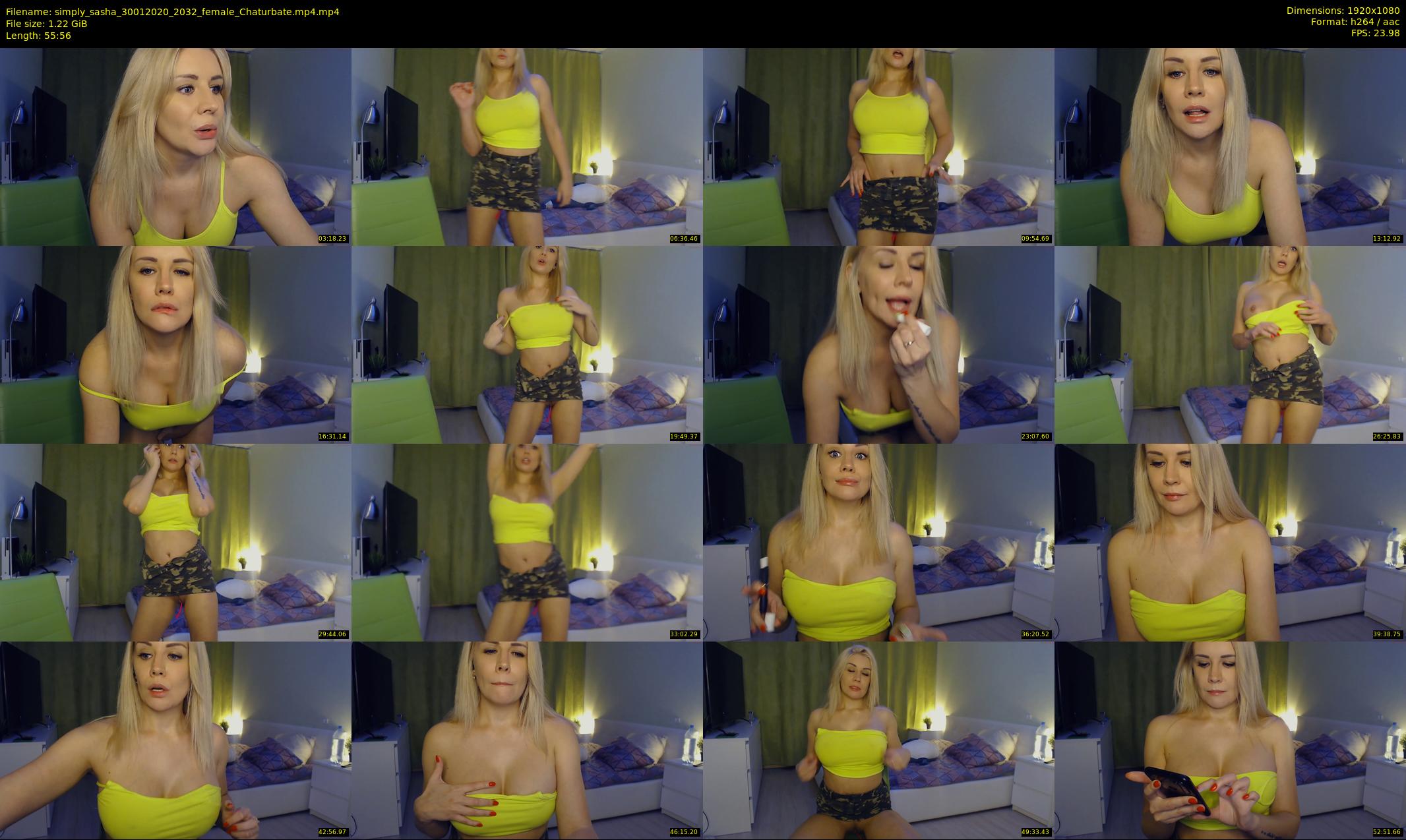 simply_sasha — 56 minute Chaturbate female cam show recording, 1080p, Jan 30, 2020