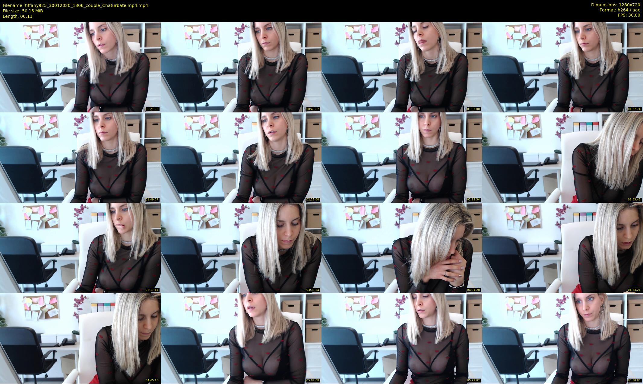 tiffany925 — 7 minute Chaturbate female cam show recording, 720p, Jan 30, 2020