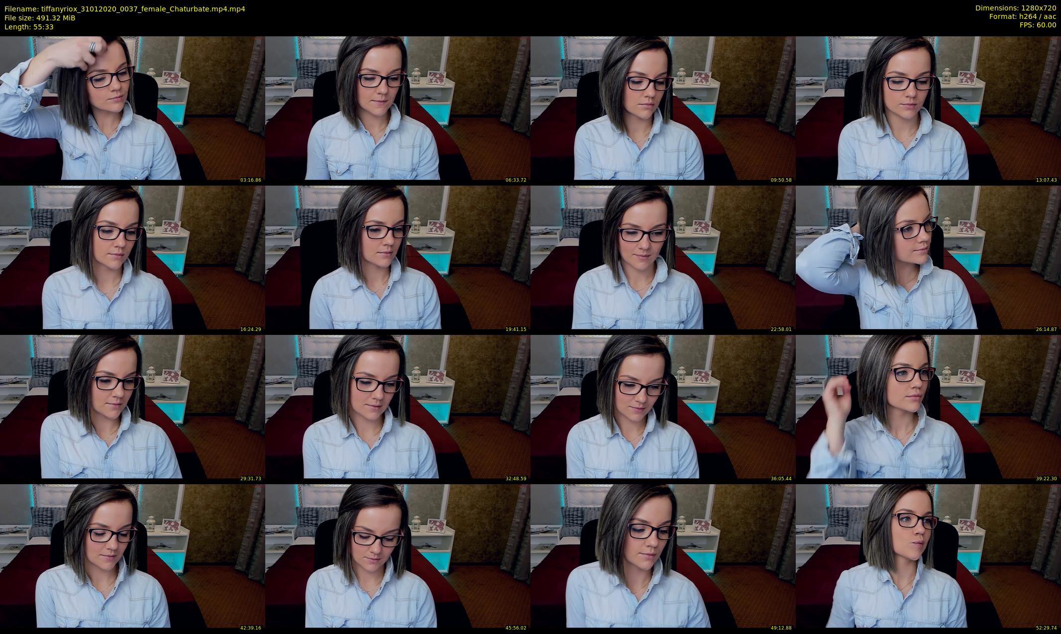 tiffanyriox — 56 minute Chaturbate female cam show recording, 720p, Jan 31, 2020