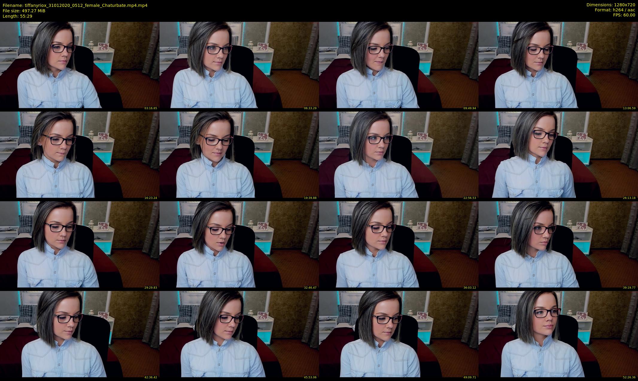 tiffanyriox — 56 minute Chaturbate female cam show recording, 720p, Jan 31, 2020