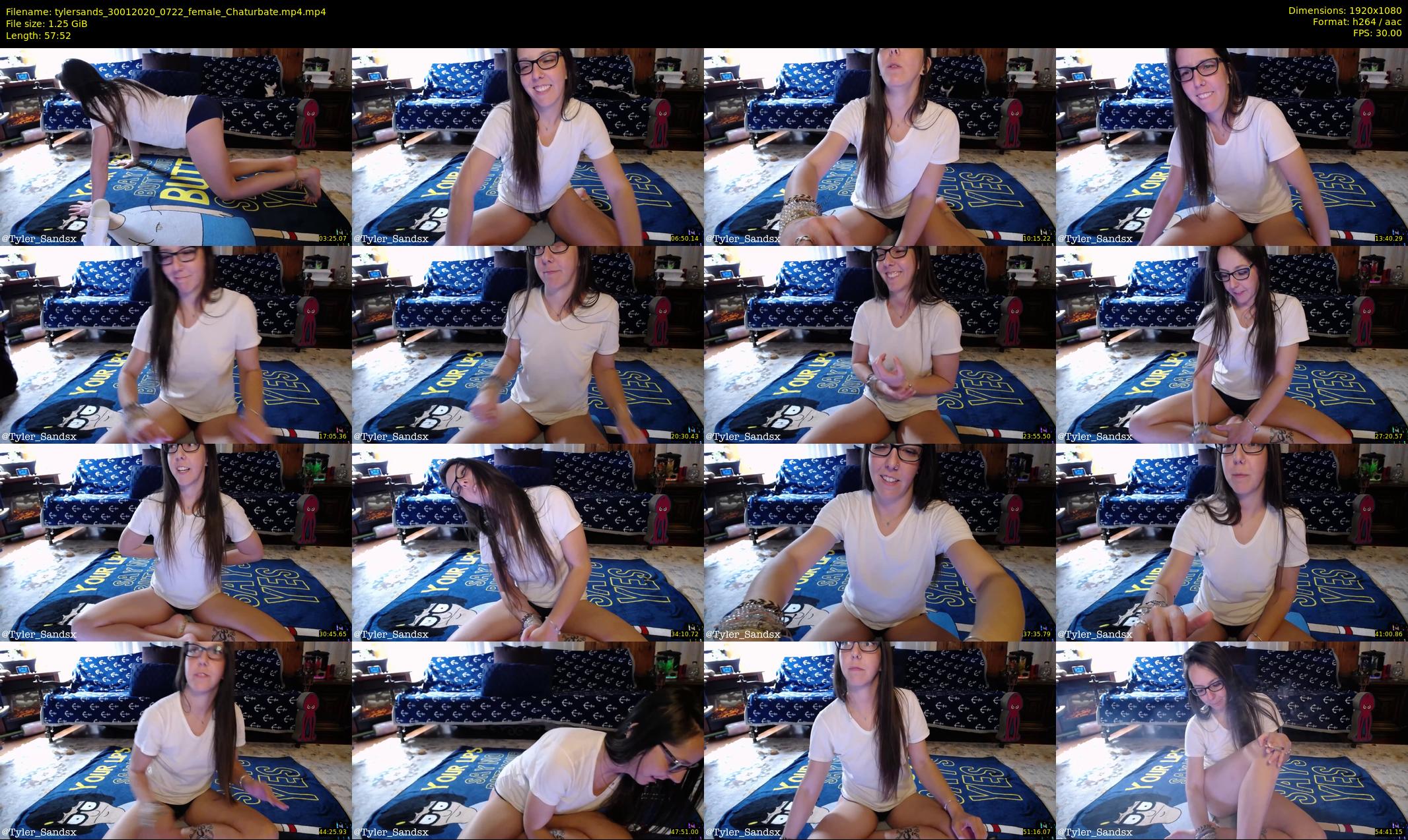 tylersands — 58 minute Chaturbate female cam show recording, 1080p, Jan 30, 2020