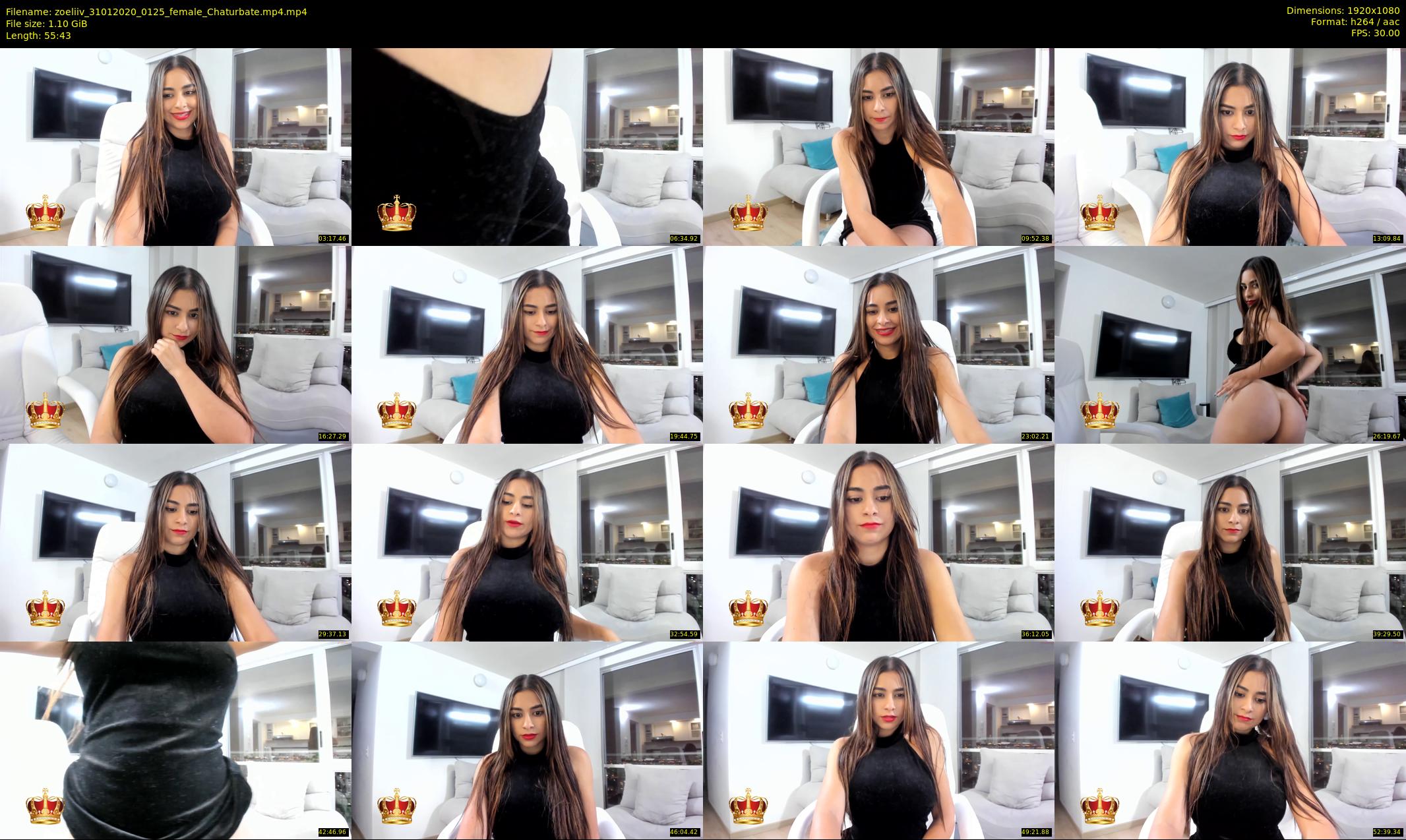 zoeliiv — 56 minute Chaturbate female cam show recording, 1080p, Jan 31, 2020