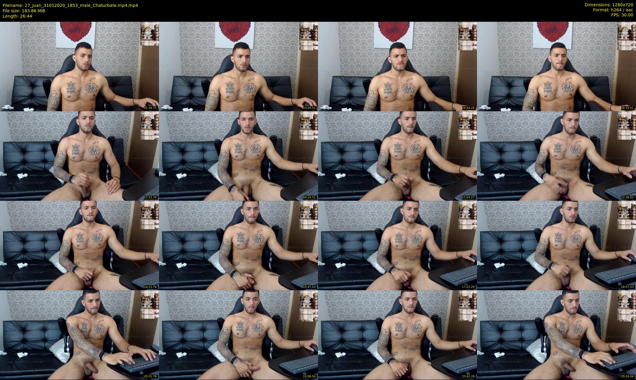 27_juan — 27 minute Chaturbate male cam show recording, 720p, Jan 31, 2020