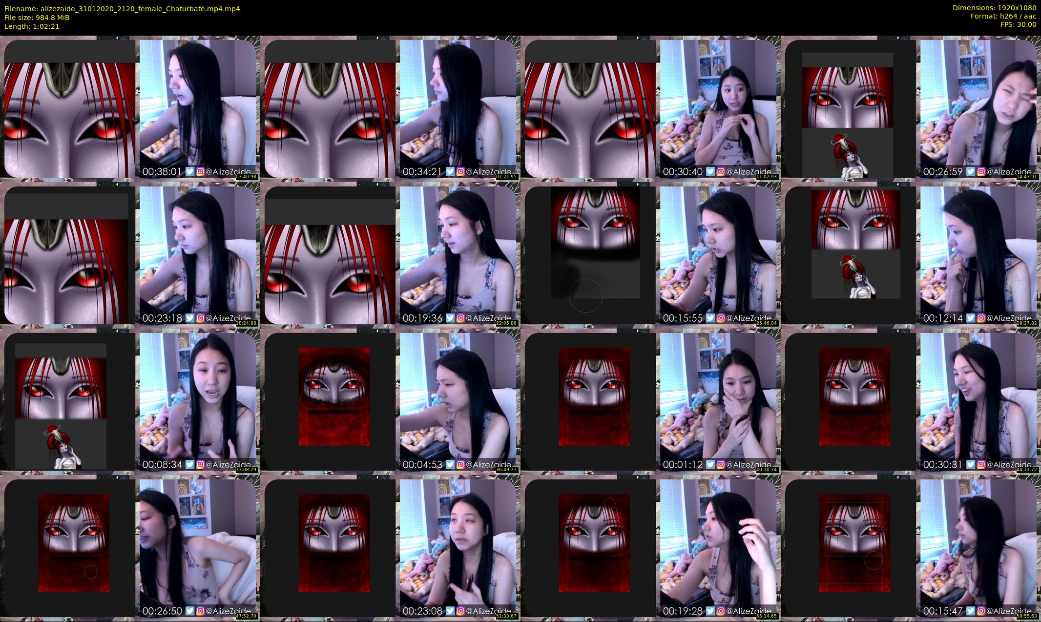 alizezaide — 63 minute Chaturbate female cam show recording, 1080p, Jan 31, 2020