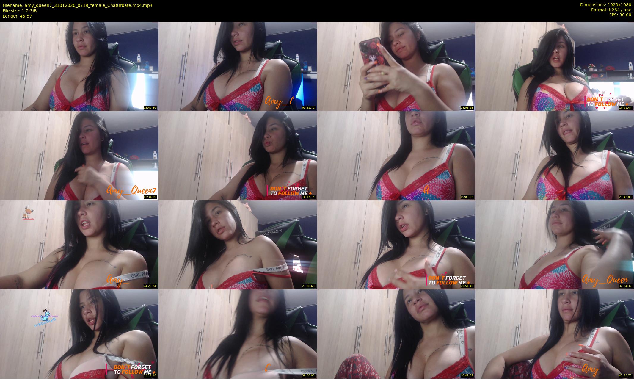 amy_queen7 — 46 minute Chaturbate female cam show recording, 1080p, Jan 31, 2020