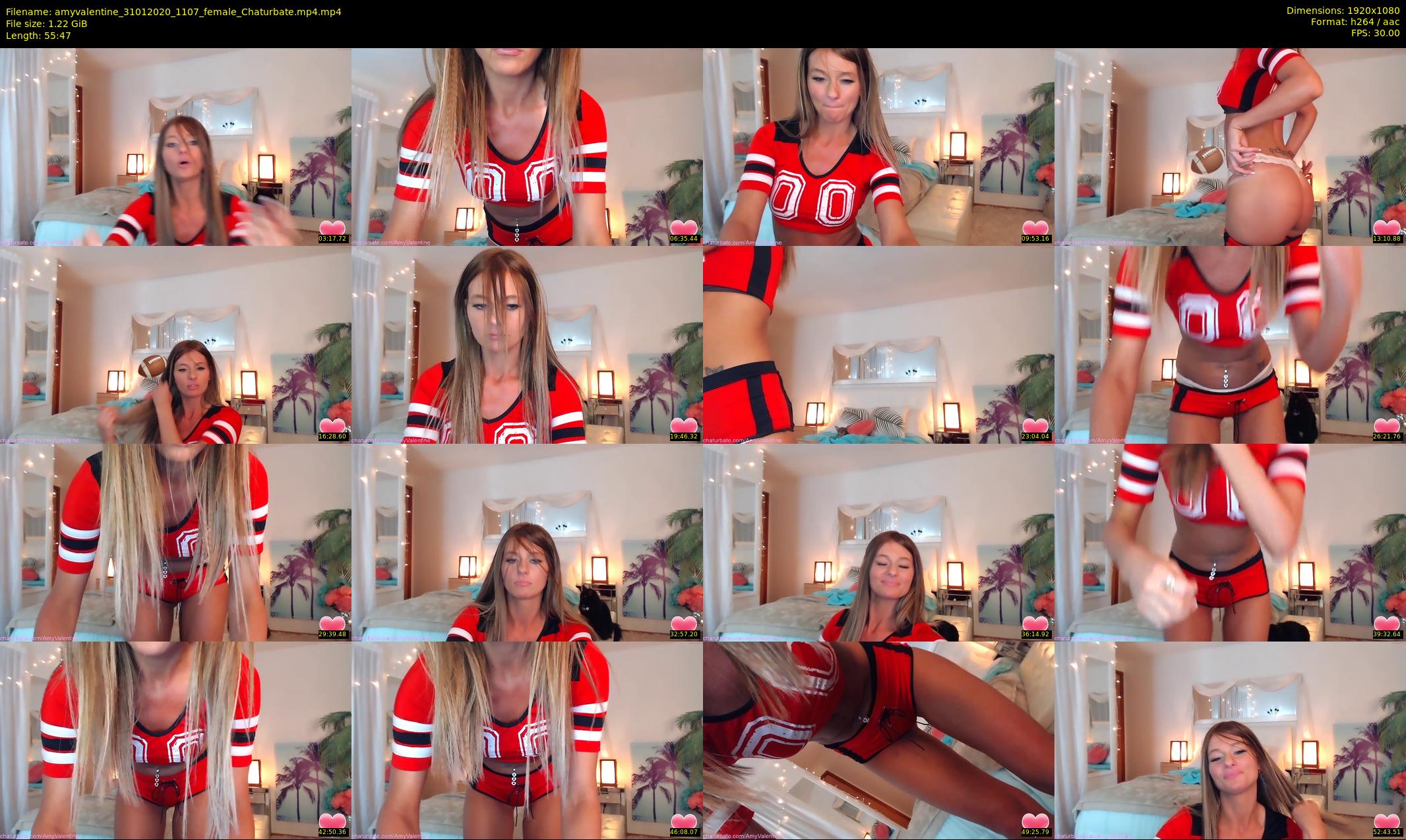 amyvalentine — 56 minute Chaturbate female cam show recording, 1080p, Jan 31, 2020
