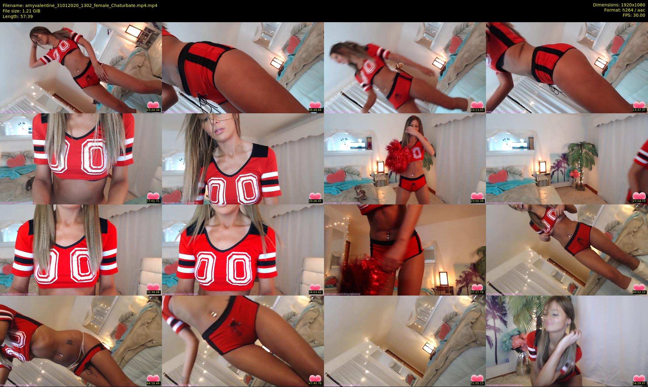 amyvalentine — 58 minute Chaturbate female cam show recording, 1080p, Jan 31, 2020