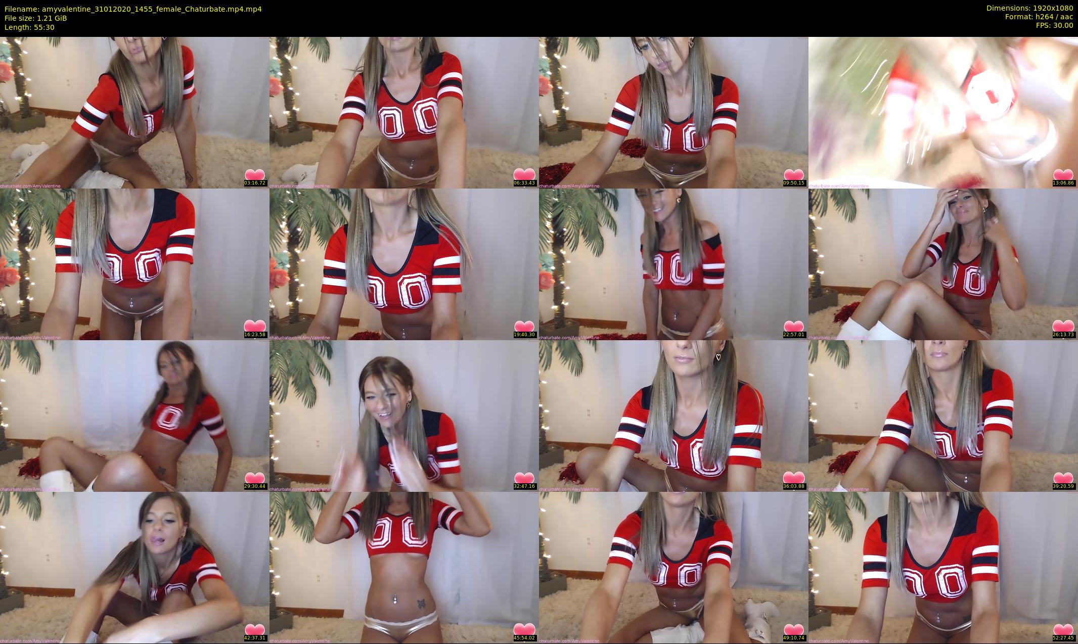 amyvalentine — 56 minute Chaturbate female cam show recording, 1080p, Jan 31, 2020