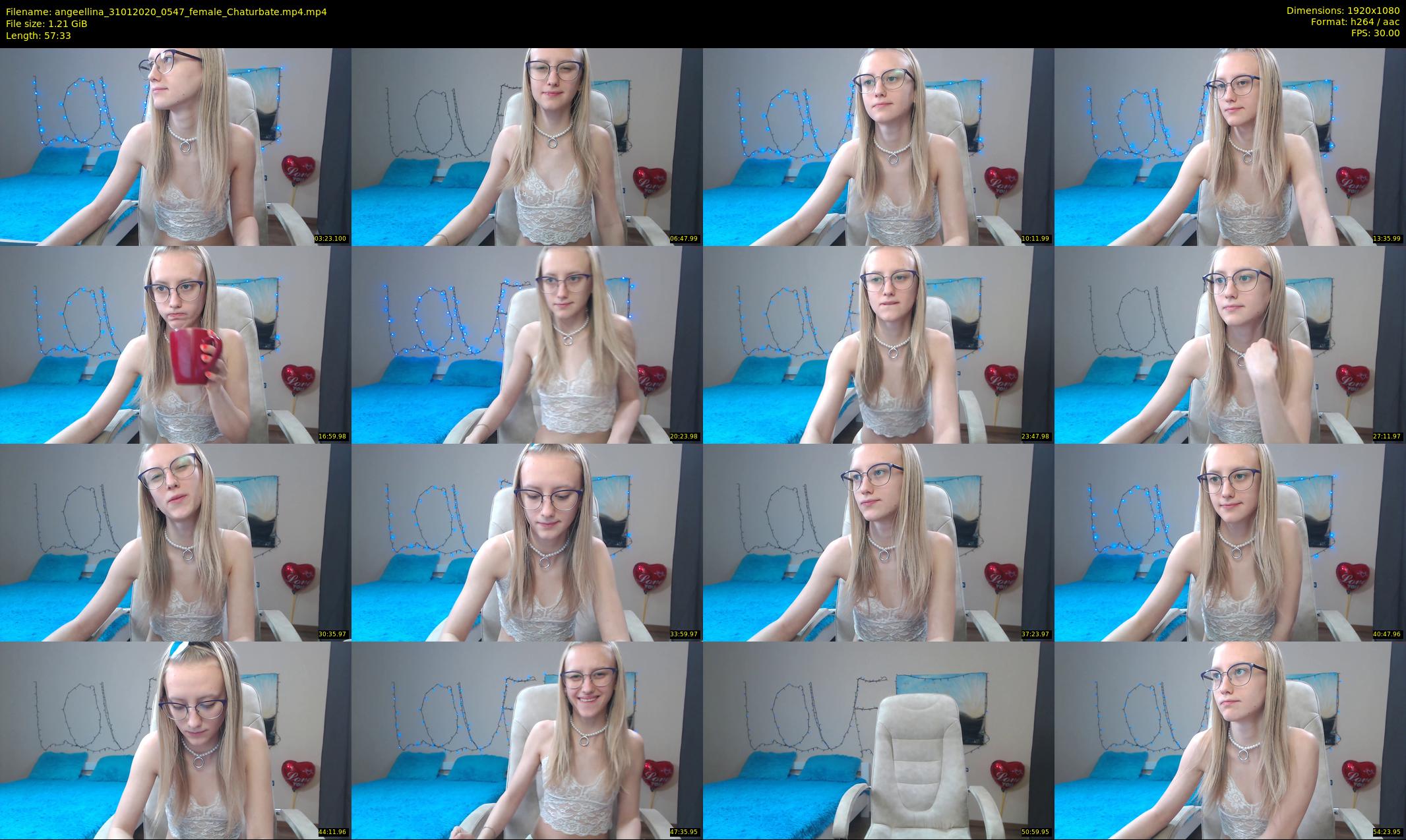 angeellina — 58 minute Chaturbate female cam show recording, 1080p, Jan 31, 2020