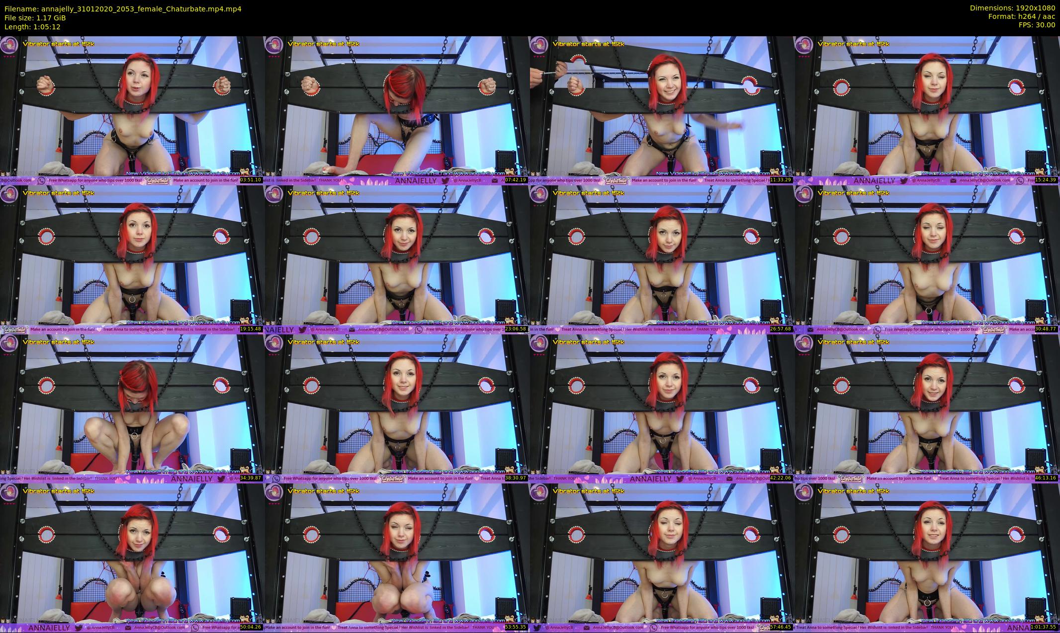 annajelly — 66 minute Chaturbate couple cam show recording, 1080p, Jan 31, 2020