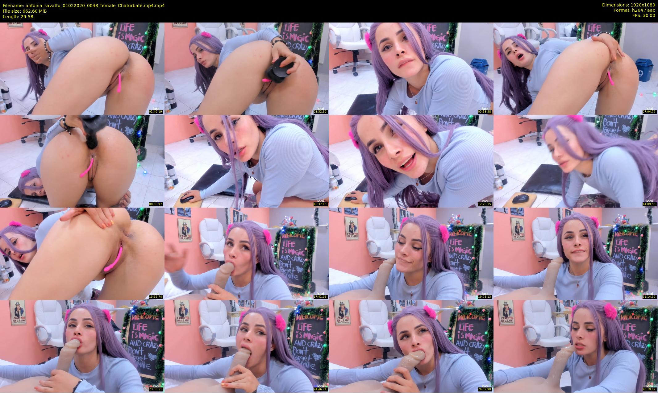 antonia_savatto — 30 minute Chaturbate female cam show recording, 1080p, Feb 1, 2020