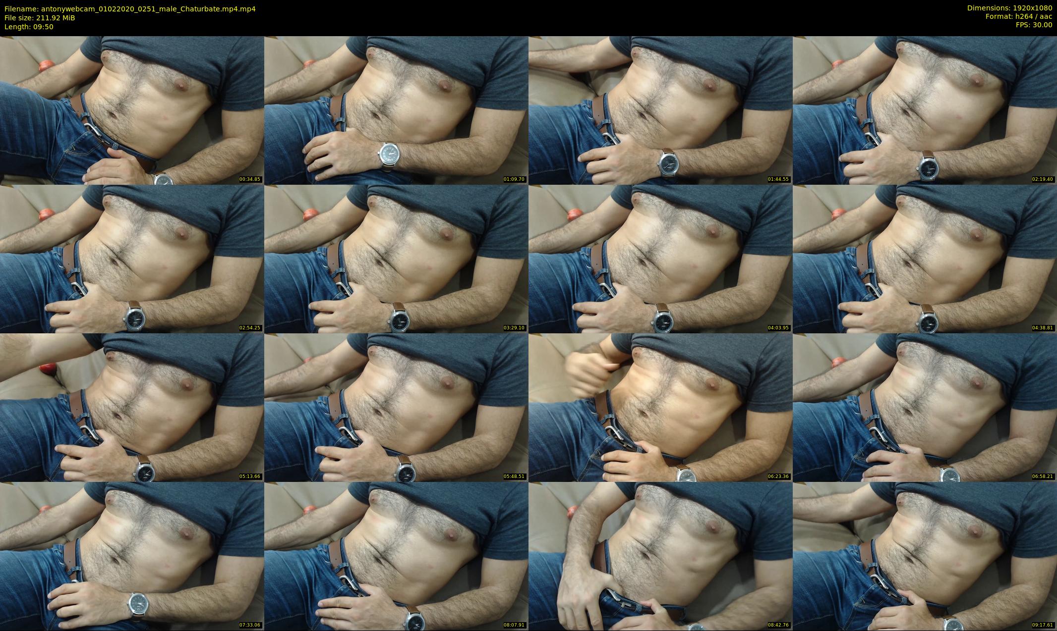 antonywebcam — 10 minute Chaturbate male cam show recording, 1080p, Feb 1, 2020