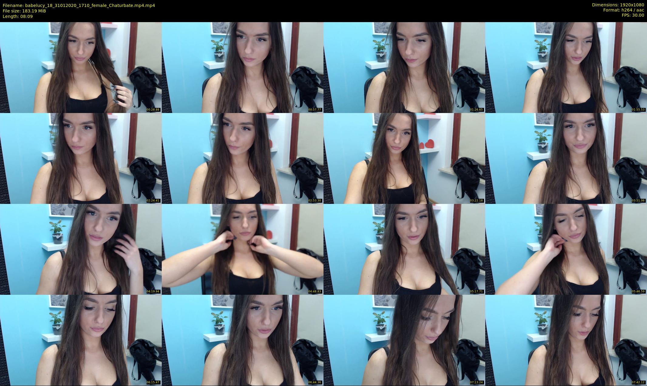 babelucy_18 — 9 minute Chaturbate female cam show recording, 1080p, Jan 31, 2020