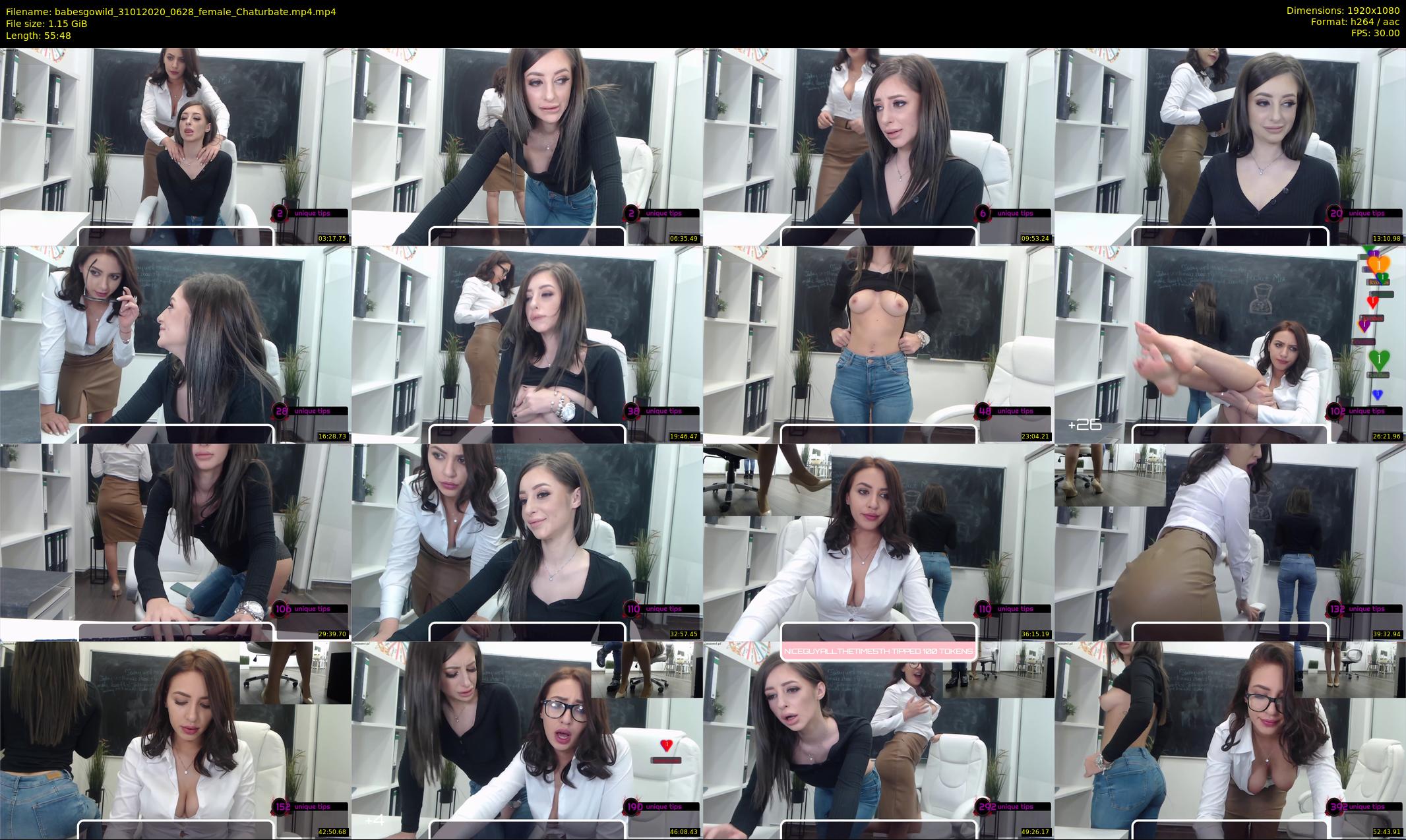 babesgowild — 56 minute Chaturbate couple cam show recording, 1080p, Jan 31, 2020