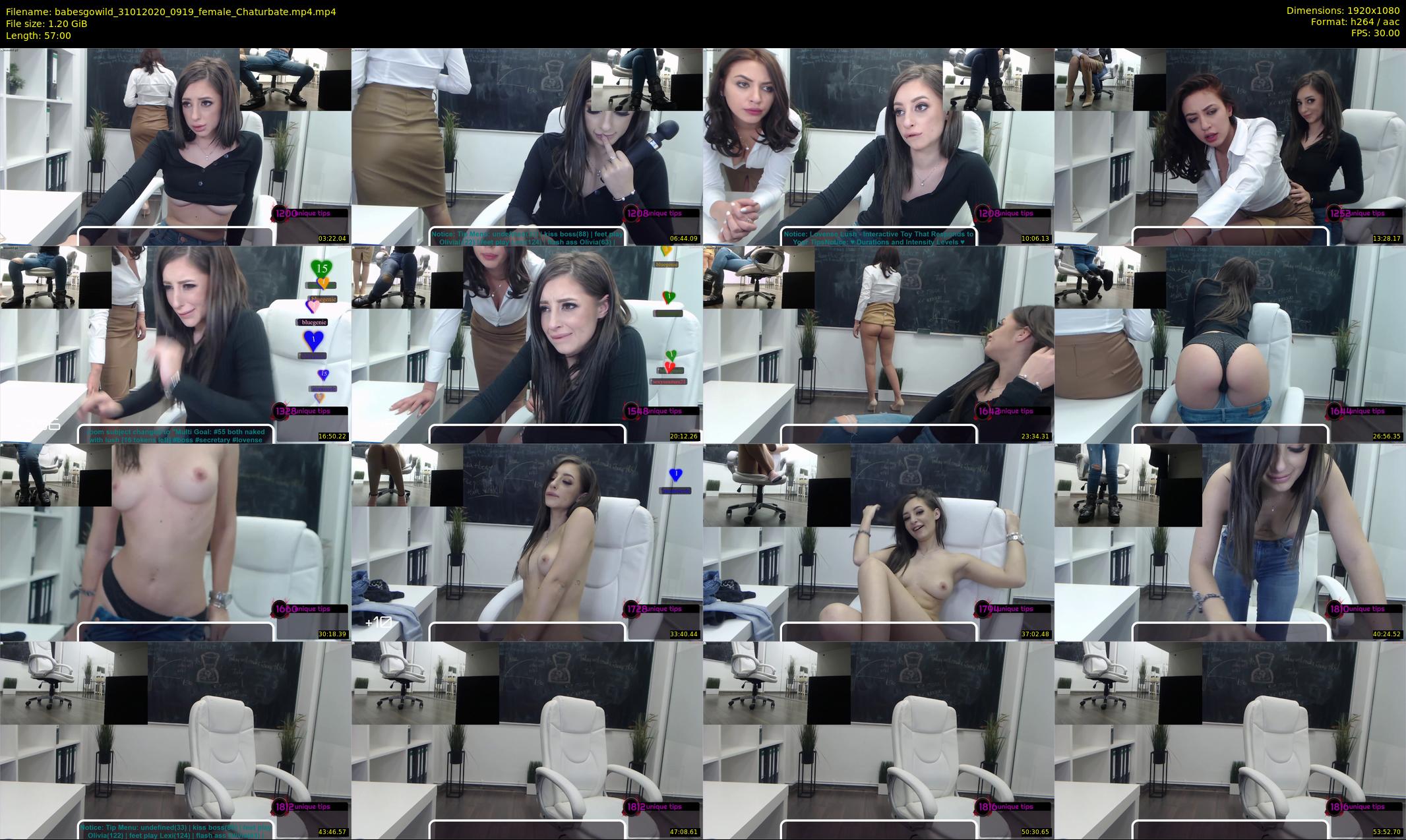 babesgowild — 57 minute Chaturbate couple cam show recording, 1080p, Jan 31, 2020
