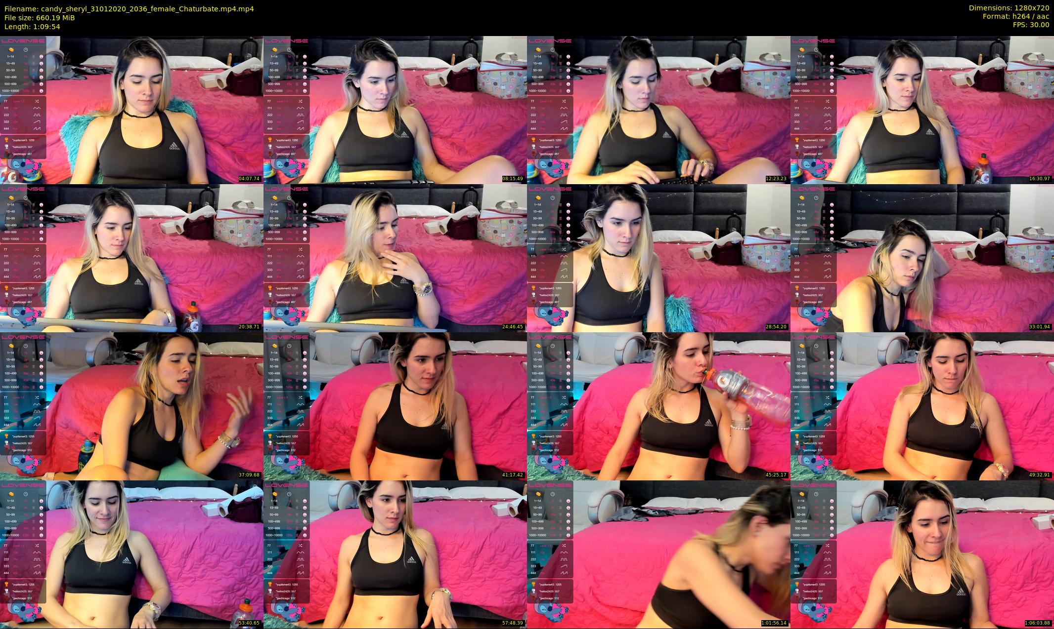 candy_sheryl — 70 minute Chaturbate female cam show recording, 720p, Jan 31, 2020