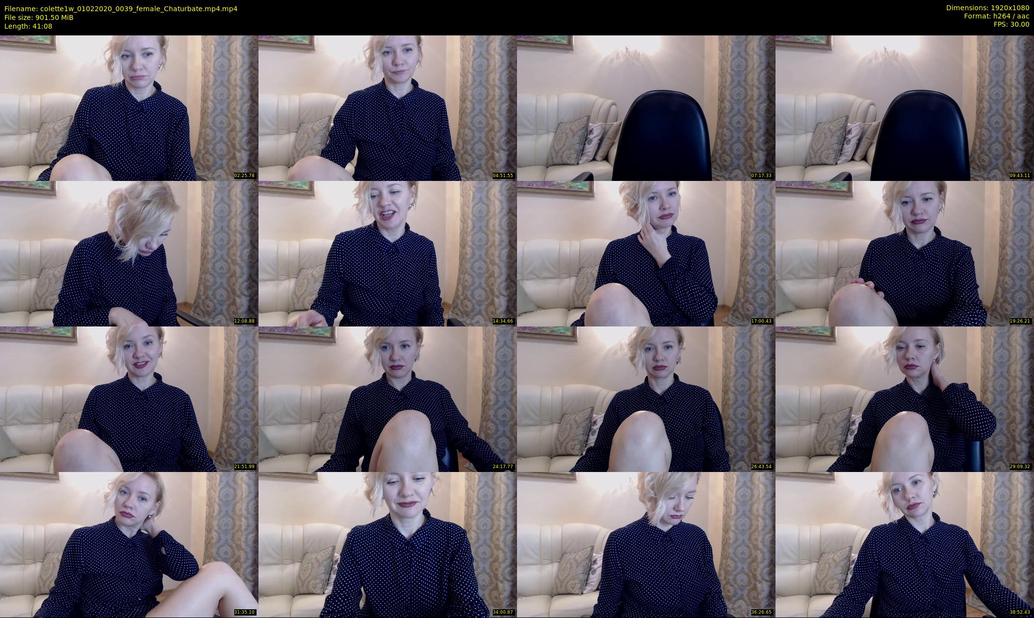 colette1w — 42 minute Chaturbate female cam show recording, 1080p, Feb 1, 2020