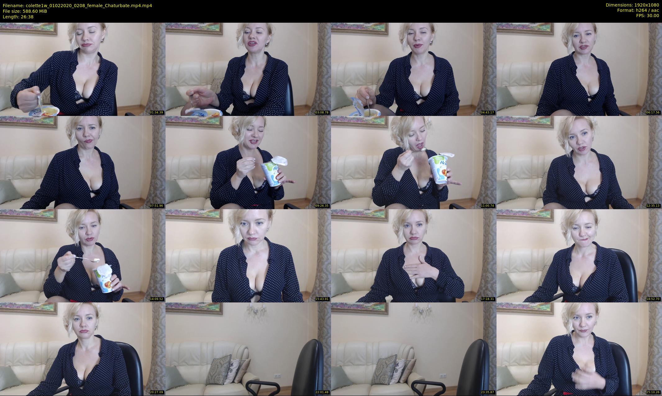 colette1w — 27 minute Chaturbate female cam show recording, 1080p, Feb 1, 2020