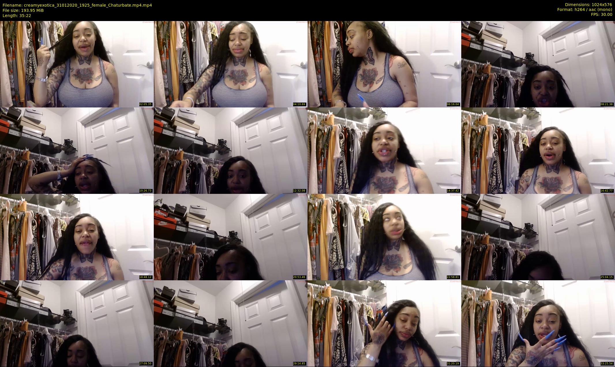 creamyexotica — 36 minute Chaturbate female cam show recording, 480p, Jan 31, 2020