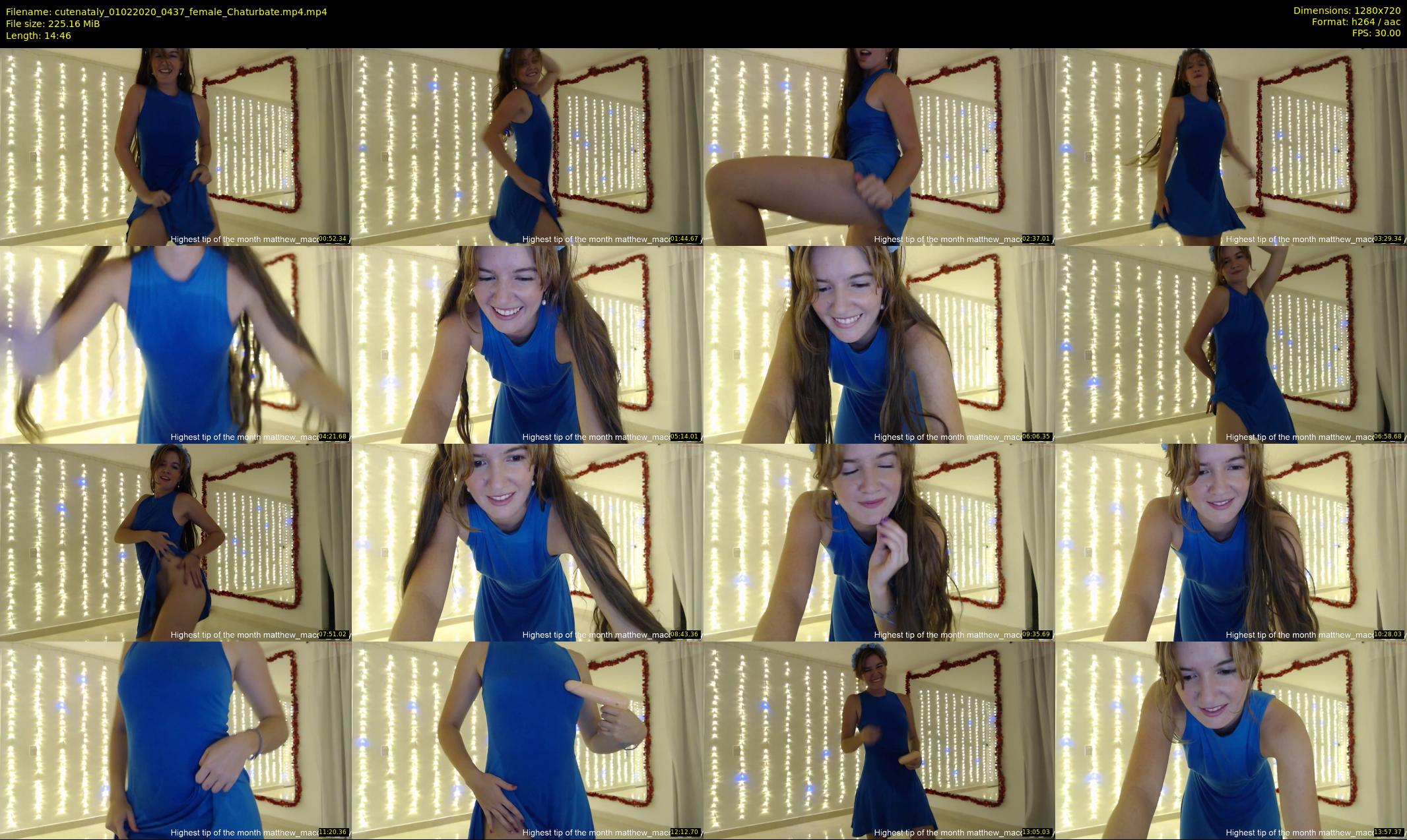cutenataly — 15 minute Chaturbate female cam show recording, 720p, Feb 1, 2020