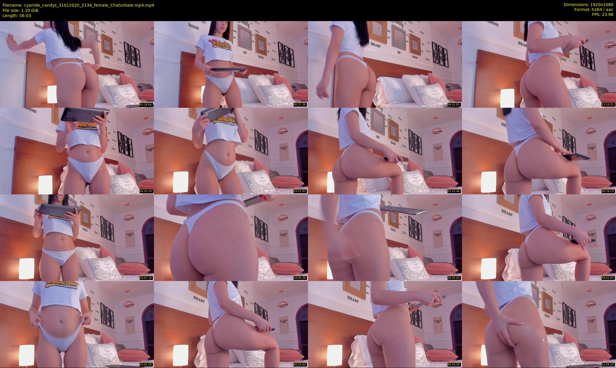 cyanide_candys — 57 minute Chaturbate female cam show recording, 1080p, Jan 31, 2020