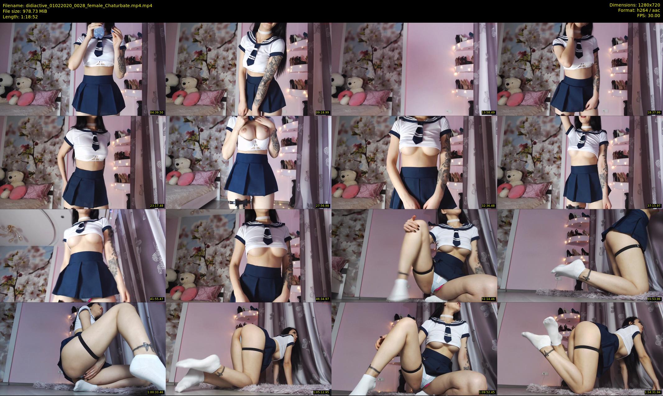 didiactive — 79 minute Chaturbate female cam show recording, 720p, Feb 1, 2020
