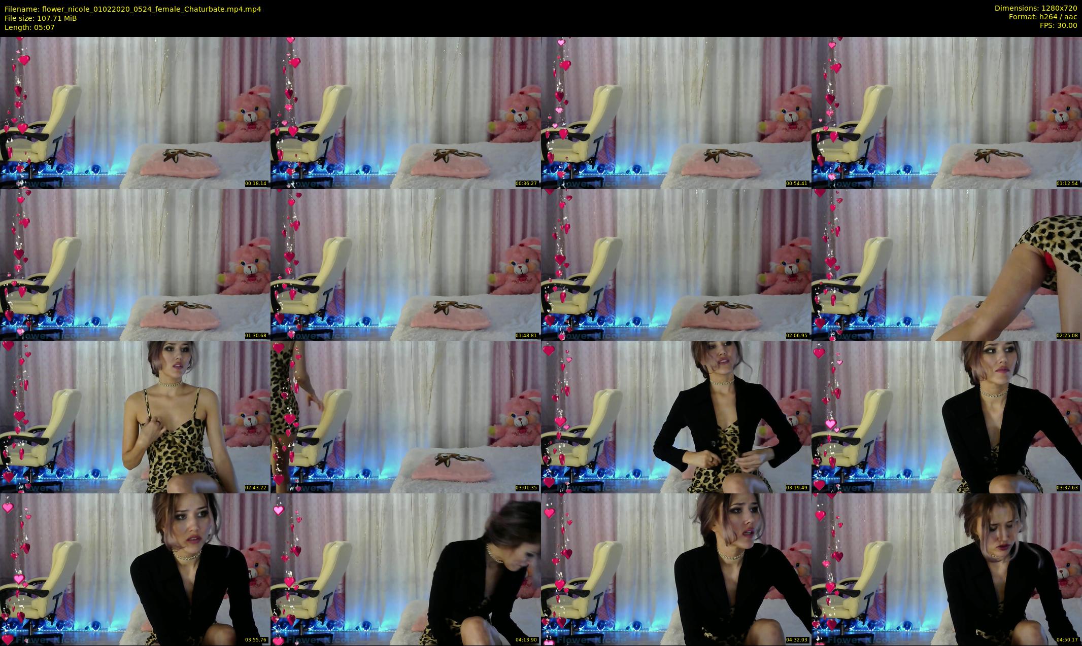 flower_nicole — 6 minute Chaturbate female cam show recording, 720p, Feb 1, 2020