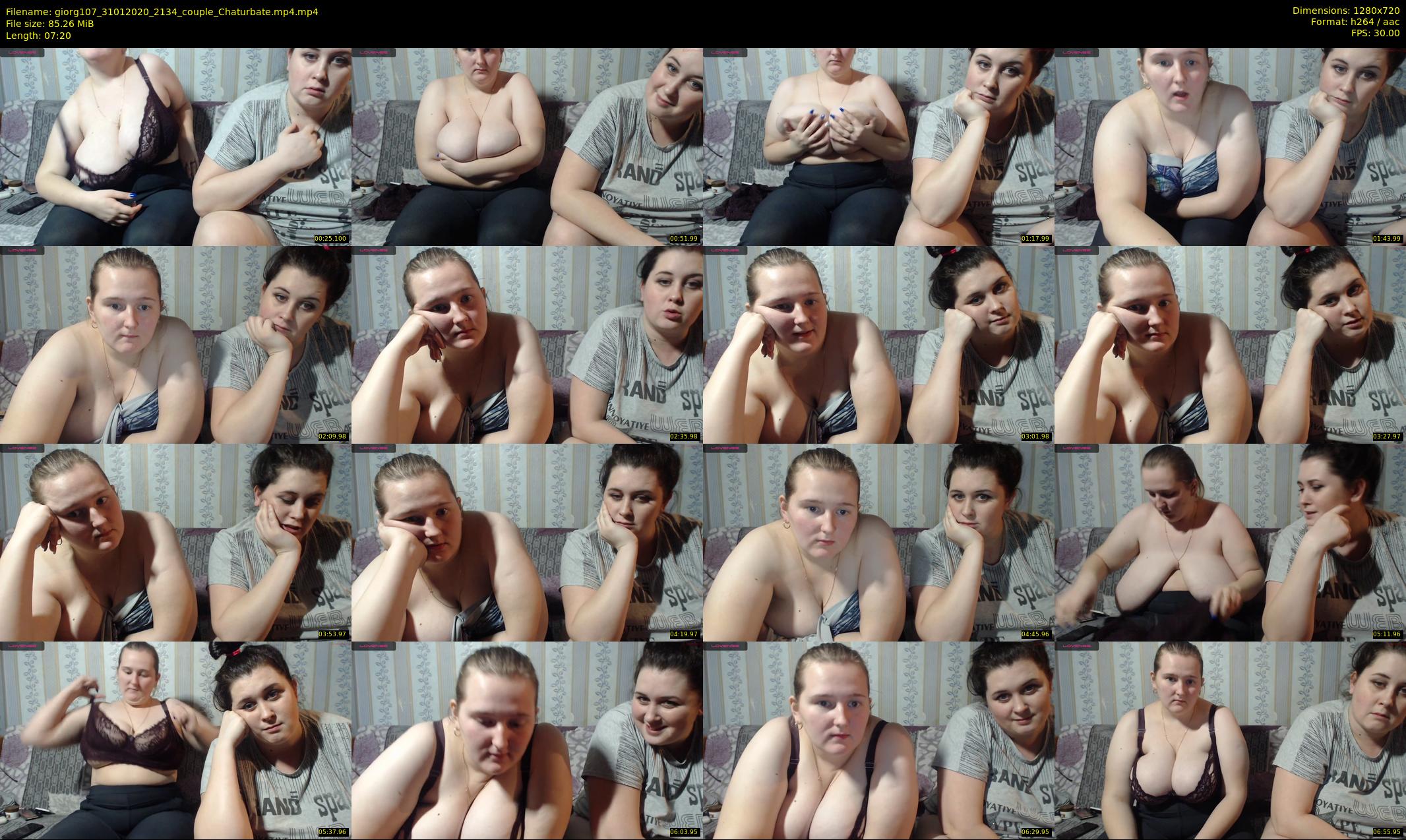 giorg107 — 8 minute Chaturbate couple cam show recording, 720p, Jan 31, 2020
