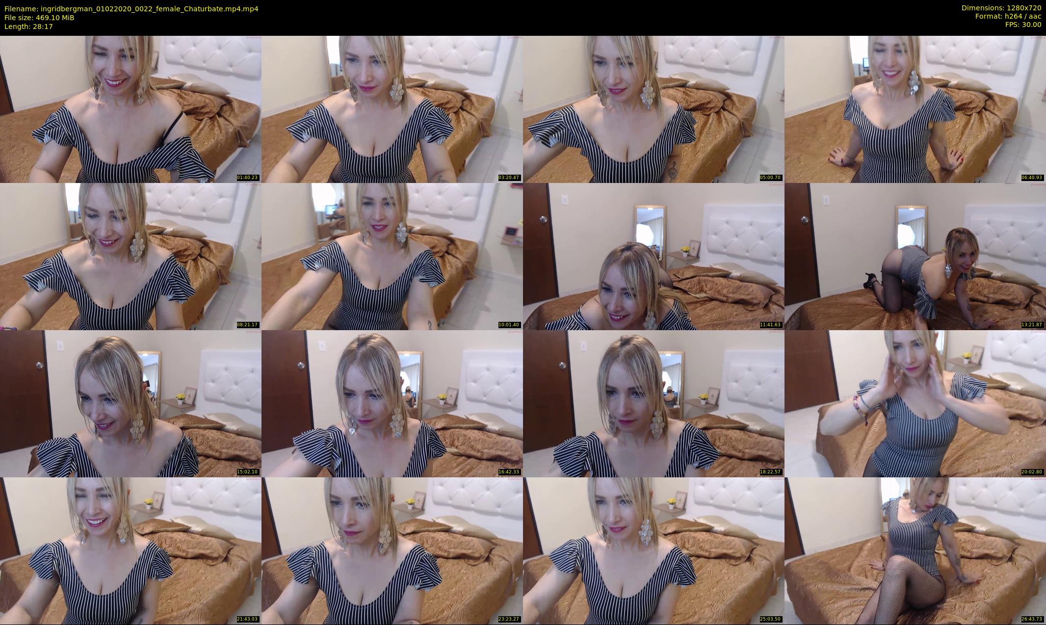 ingridbergman — 29 minute Chaturbate female cam show recording, 720p, Feb 1, 2020