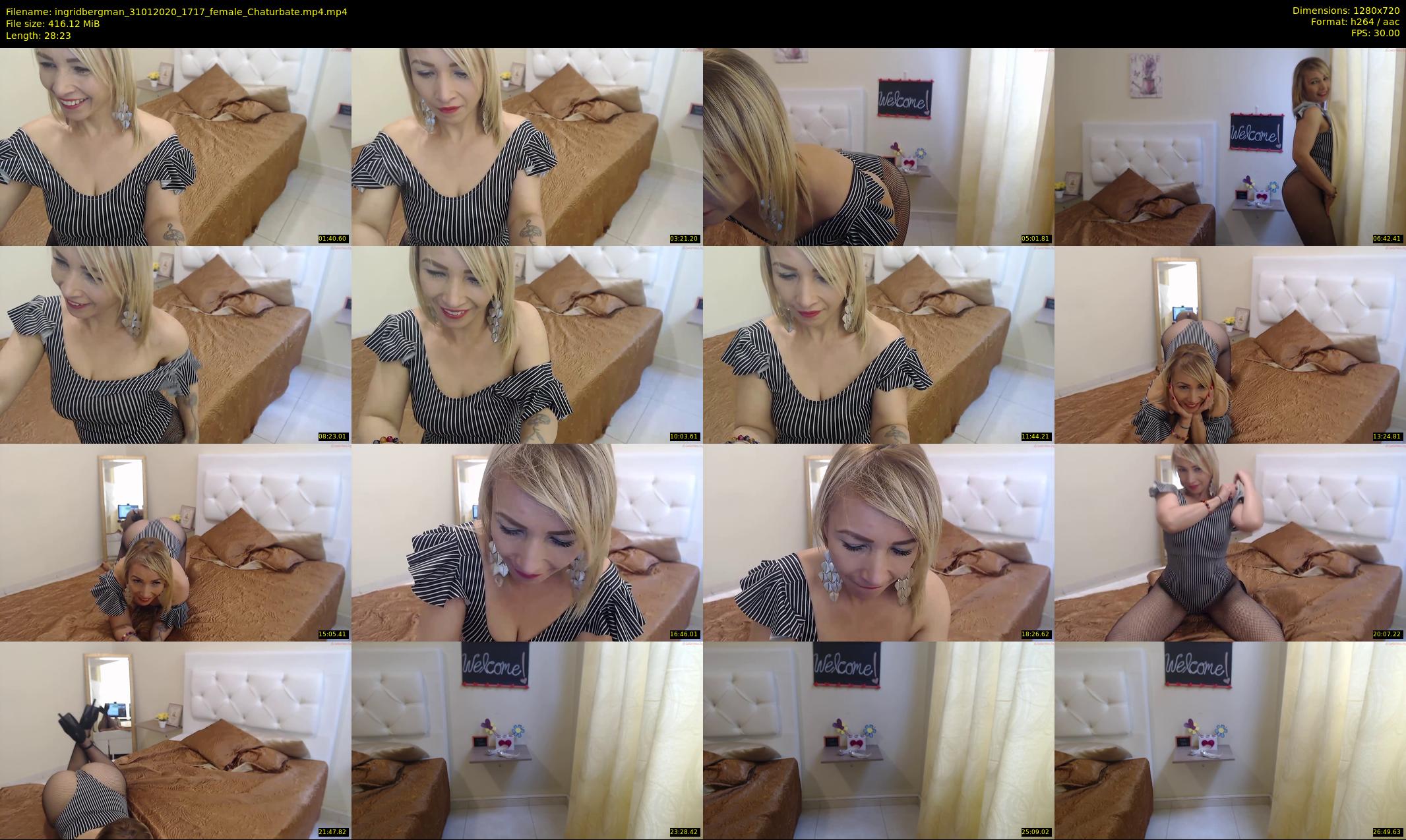 ingridbergman — 29 minute Chaturbate female cam show recording, 720p, Jan 31, 2020