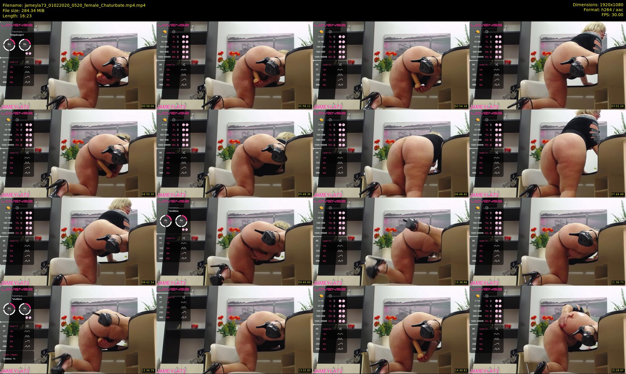 jameyla73 — 17 minute Chaturbate female cam show recording, 1080p, Feb 1, 2020