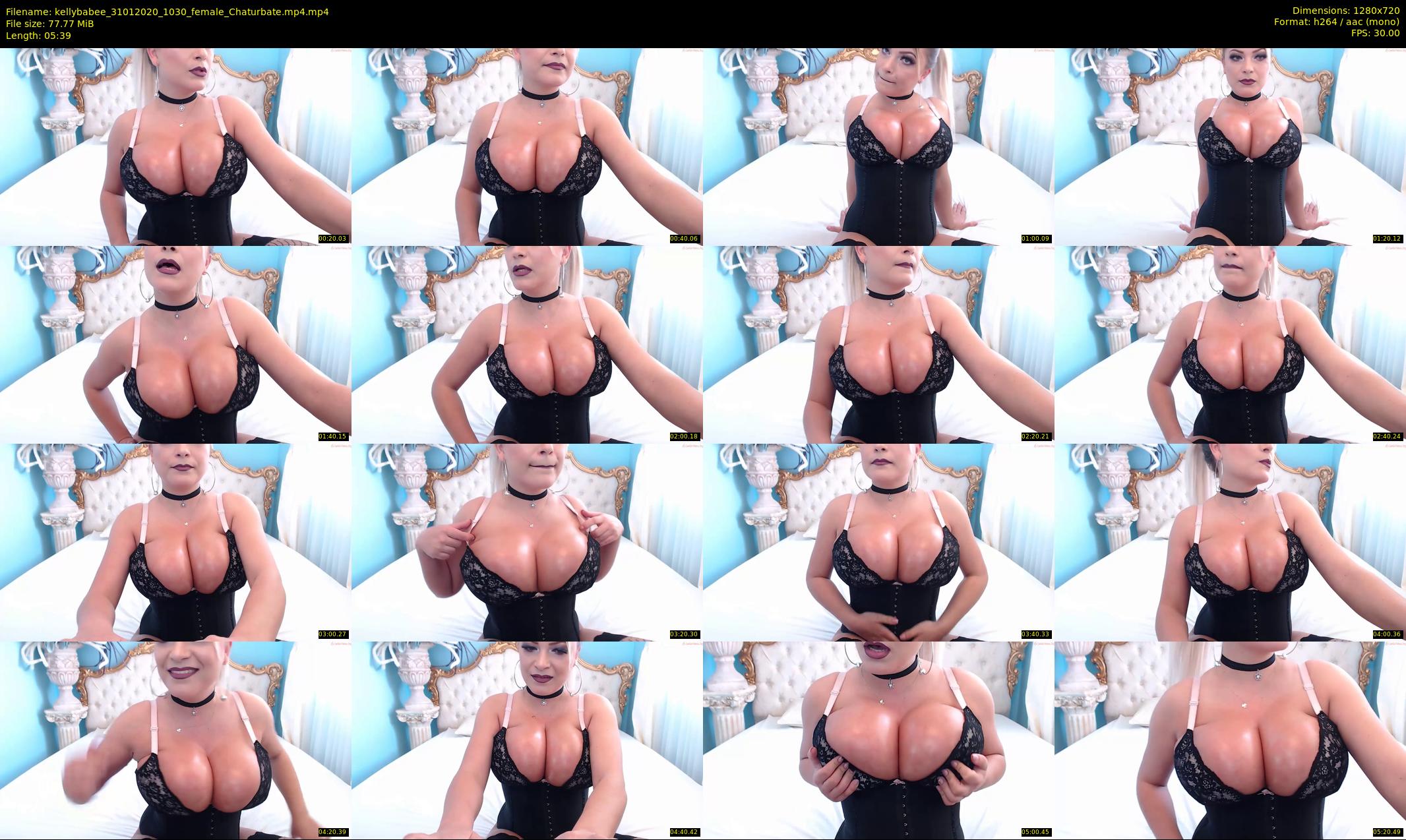 kellybabee — 6 minute Chaturbate female cam show recording, 720p, Jan 31, 2020