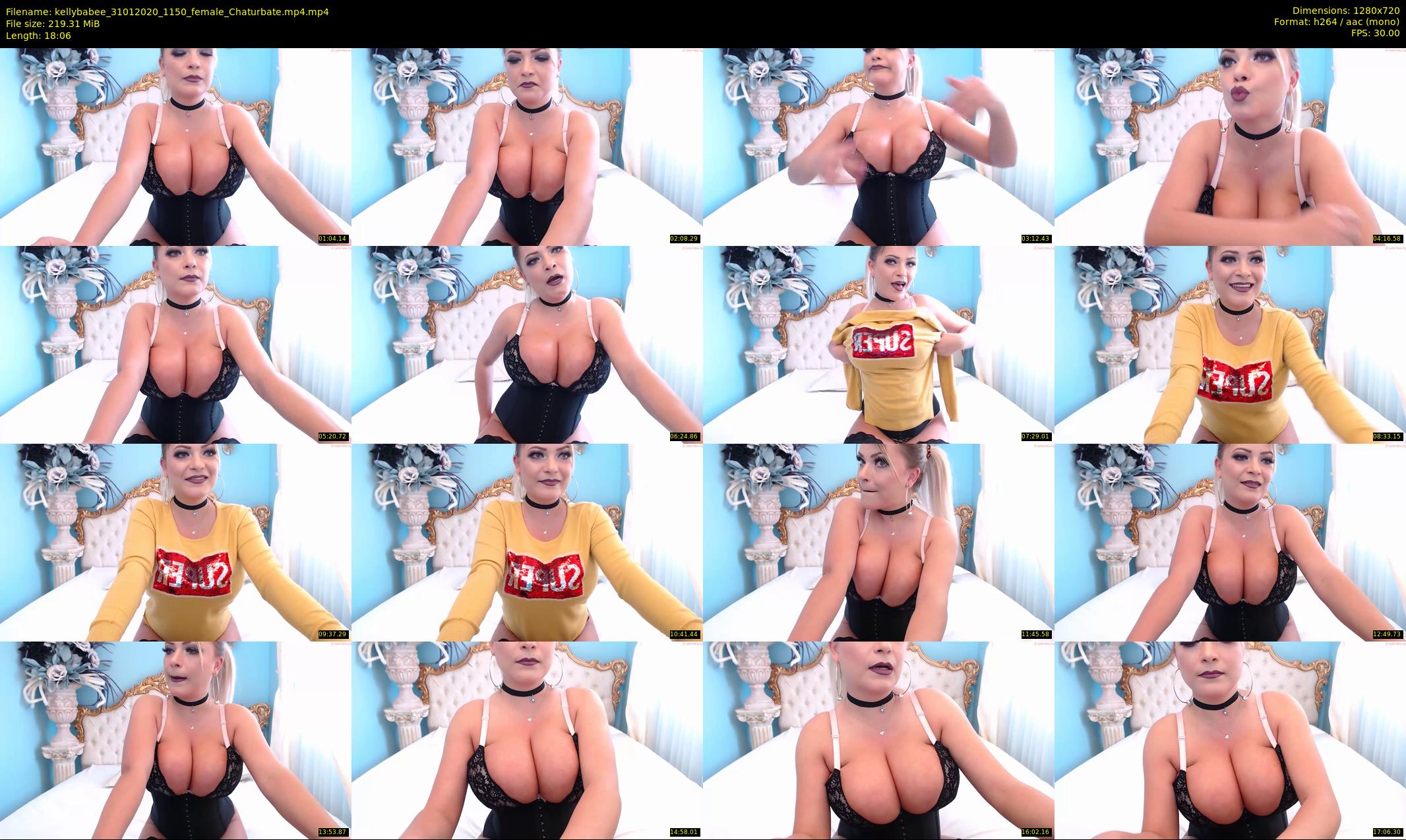 kellybabee — 19 minute Chaturbate female cam show recording, 720p, Jan 31, 2020