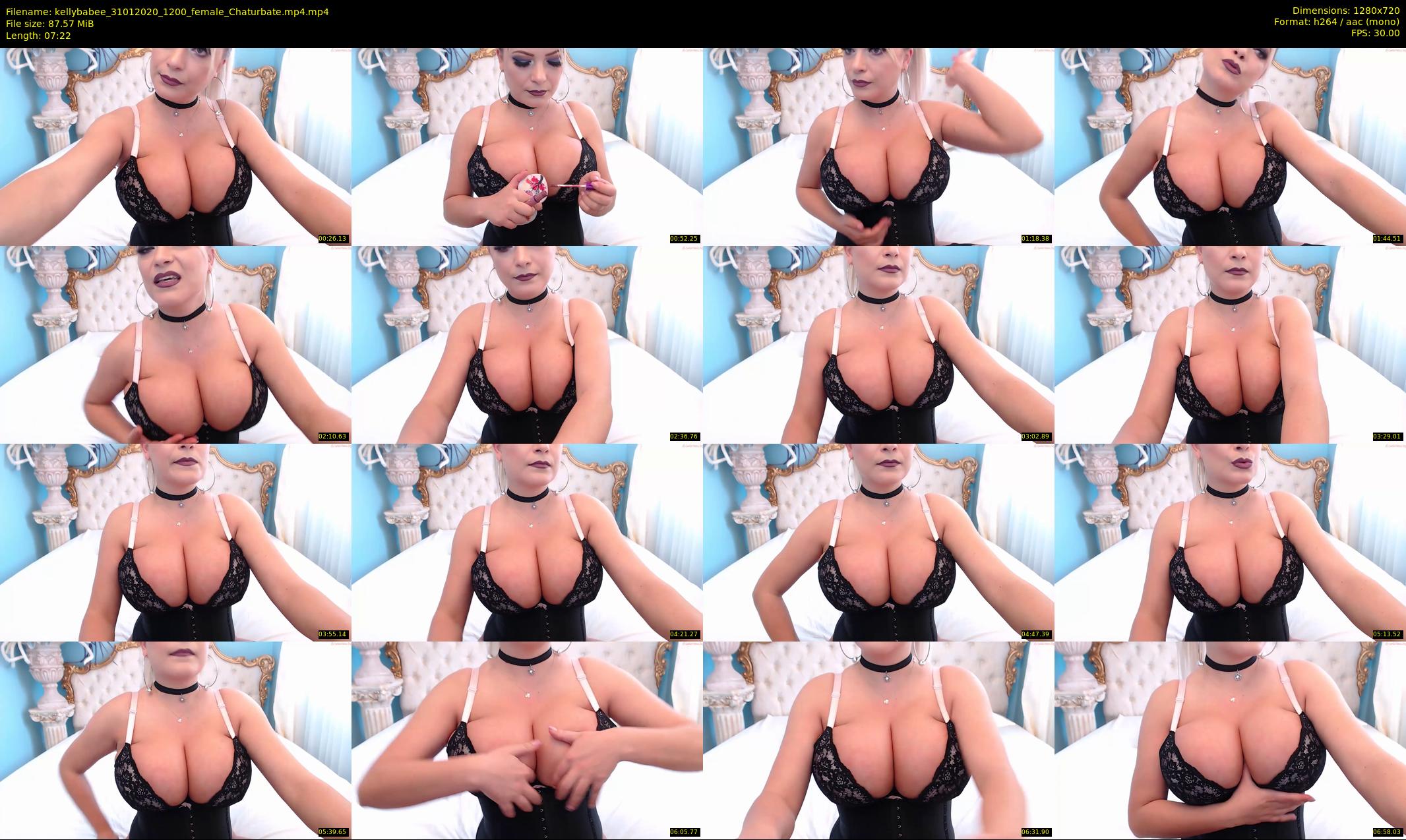 kellybabee — 8 minute Chaturbate female cam show recording, 720p, Jan 31, 2020