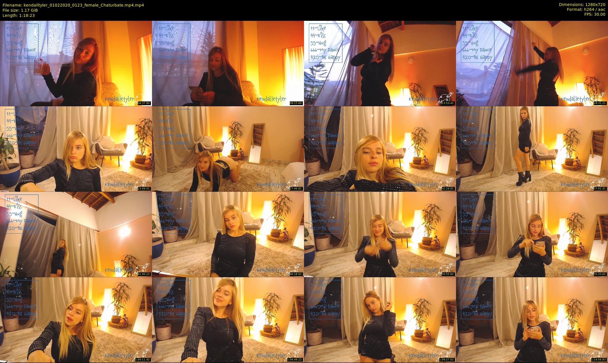 kendalltyler — 79 minute Chaturbate female cam show recording, 720p, Feb 1, 2020