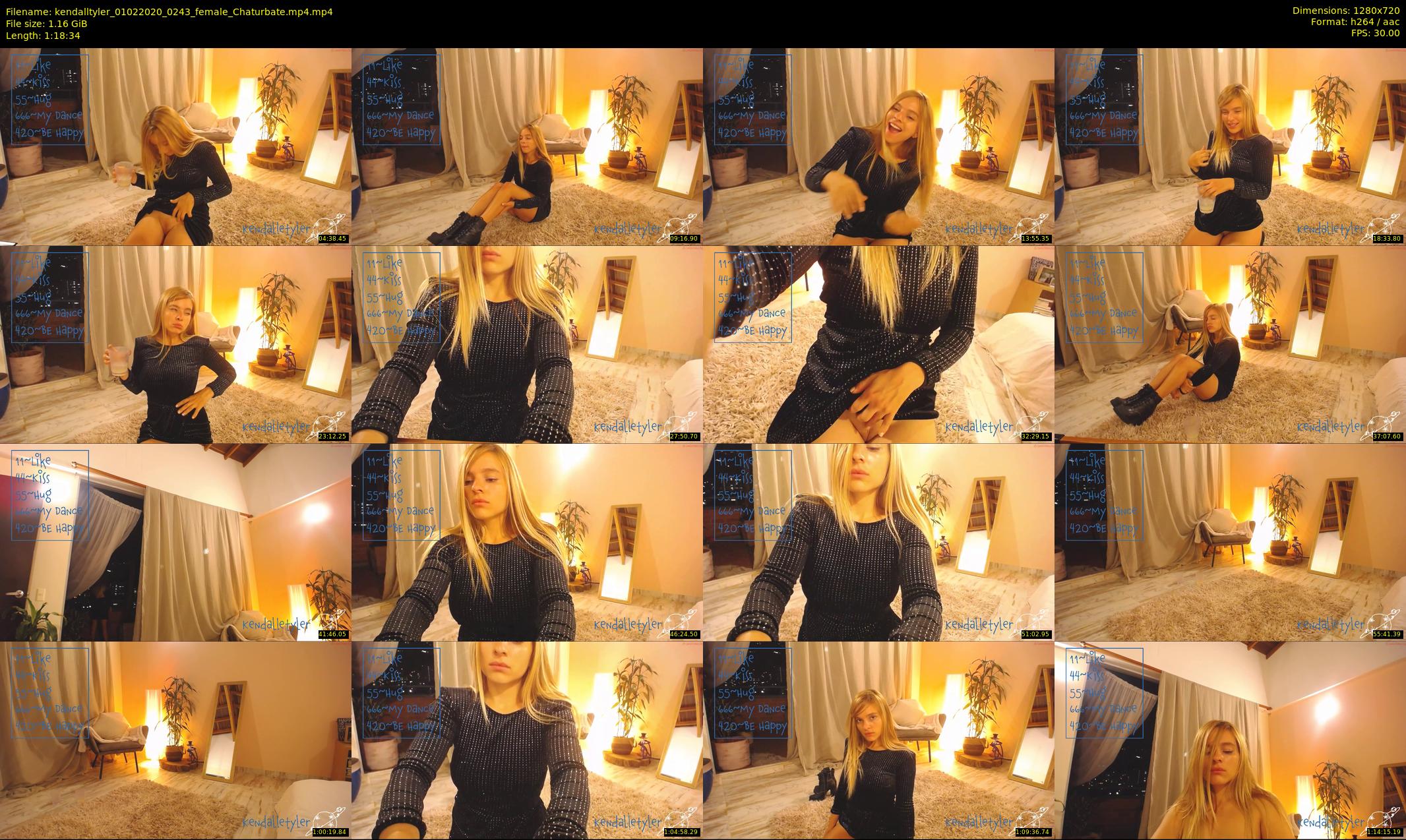 kendalltyler — 79 minute Chaturbate female cam show recording, 720p, Feb 1, 2020