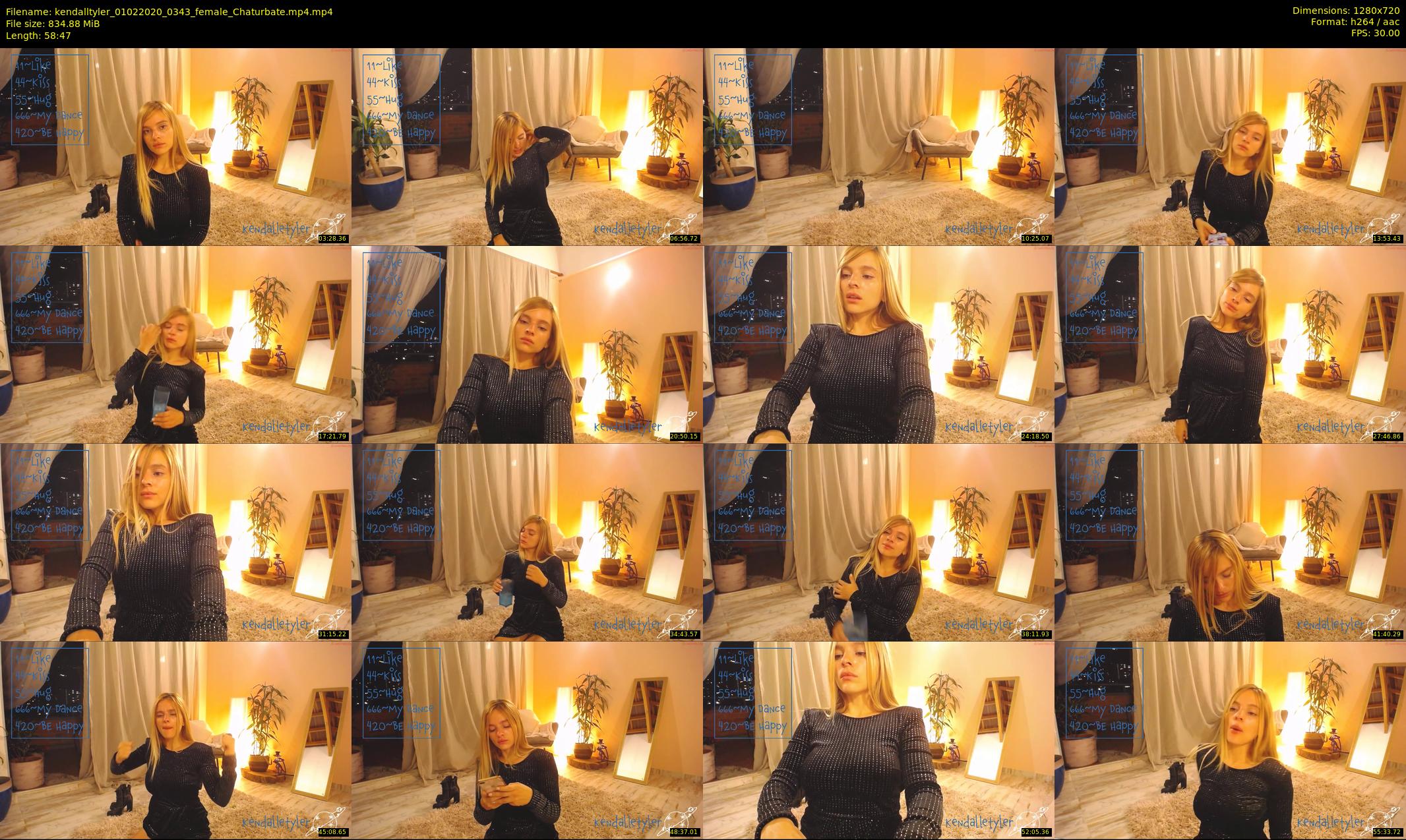 kendalltyler — 59 minute Chaturbate female cam show recording, 720p, Feb 1, 2020