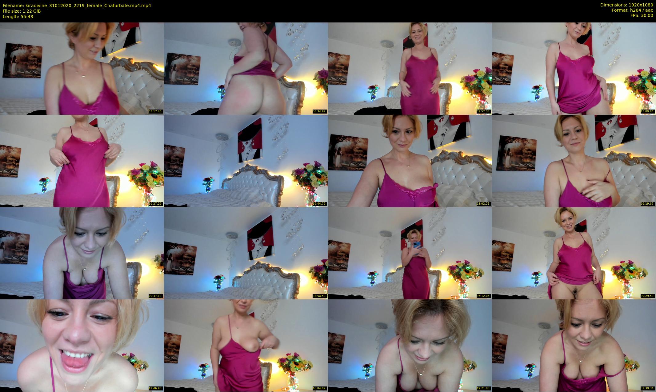 kiradivine — 56 minute Chaturbate female cam show recording, 1080p, Jan 31, 2020