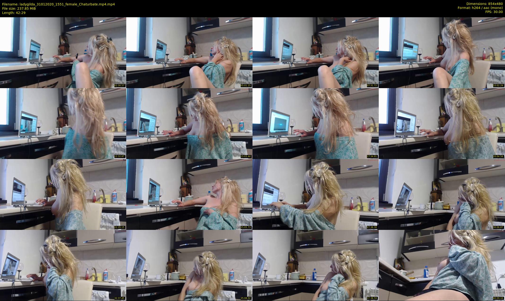 ladygilda — 43 minute Chaturbate female cam show recording, 480p, Jan 31, 2020
