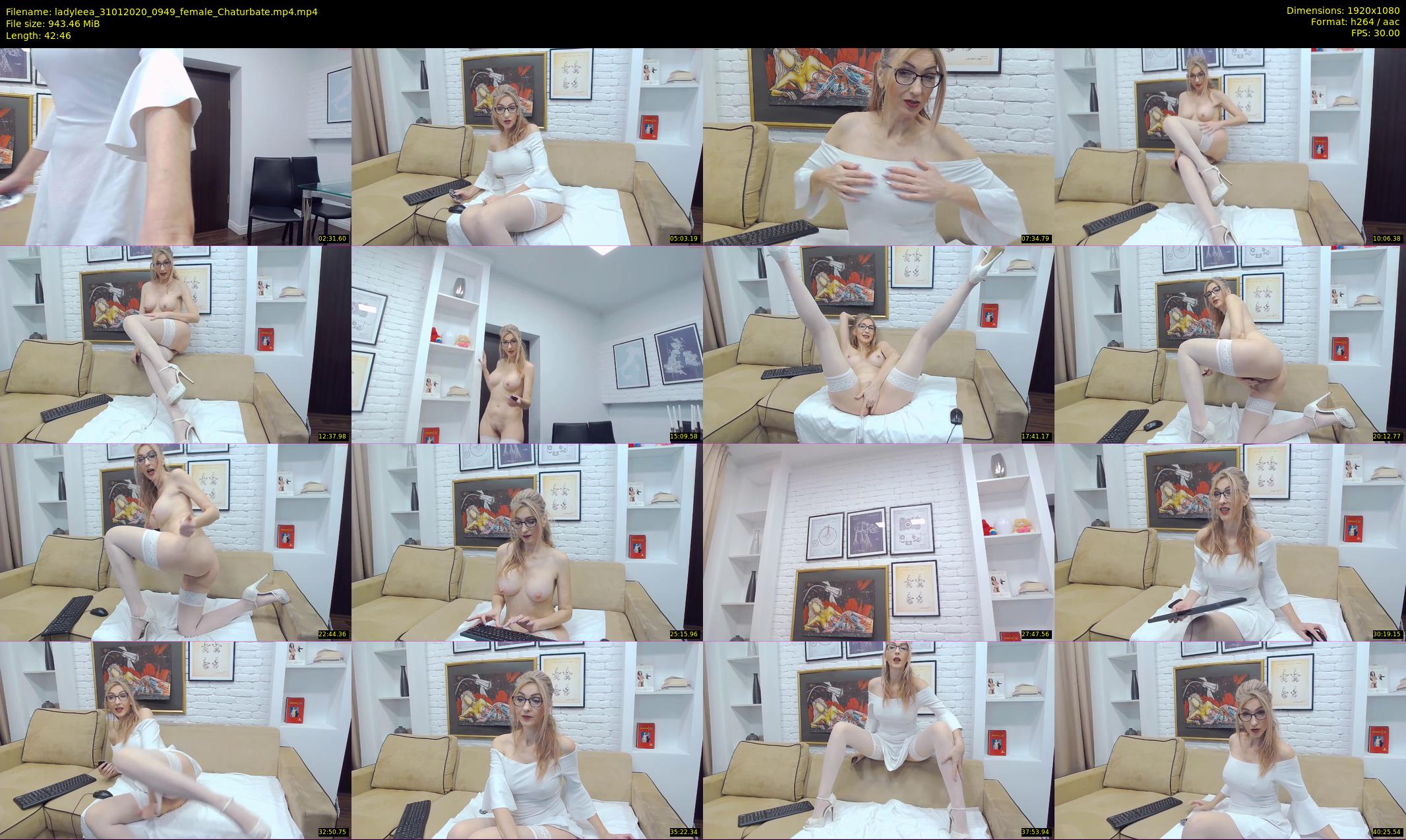 ladyleea — 43 minute Chaturbate female cam show recording, 1080p, Jan 31, 2020
