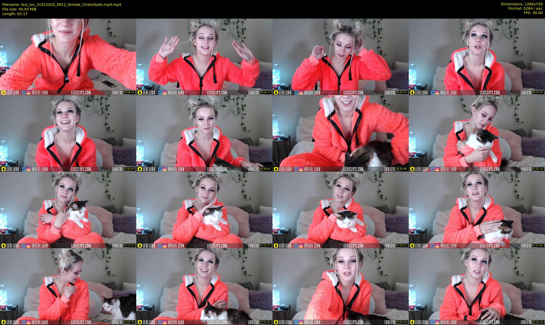 lexi_luv — 3 minute Chaturbate female cam show recording, 720p, Jan 31, 2020