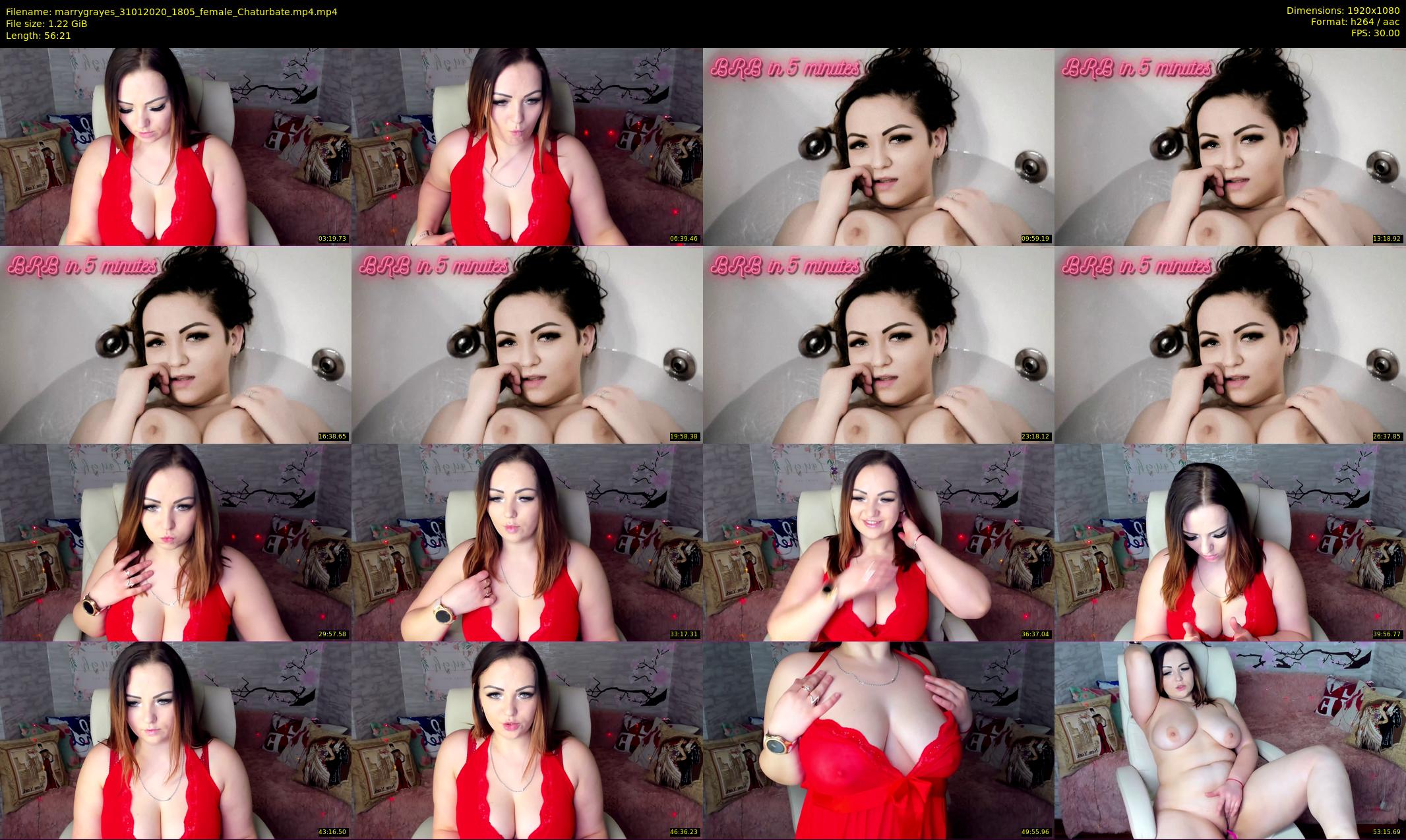 marrygrayes — 57 minute Chaturbate female cam show recording, 1080p, Jan 31, 2020