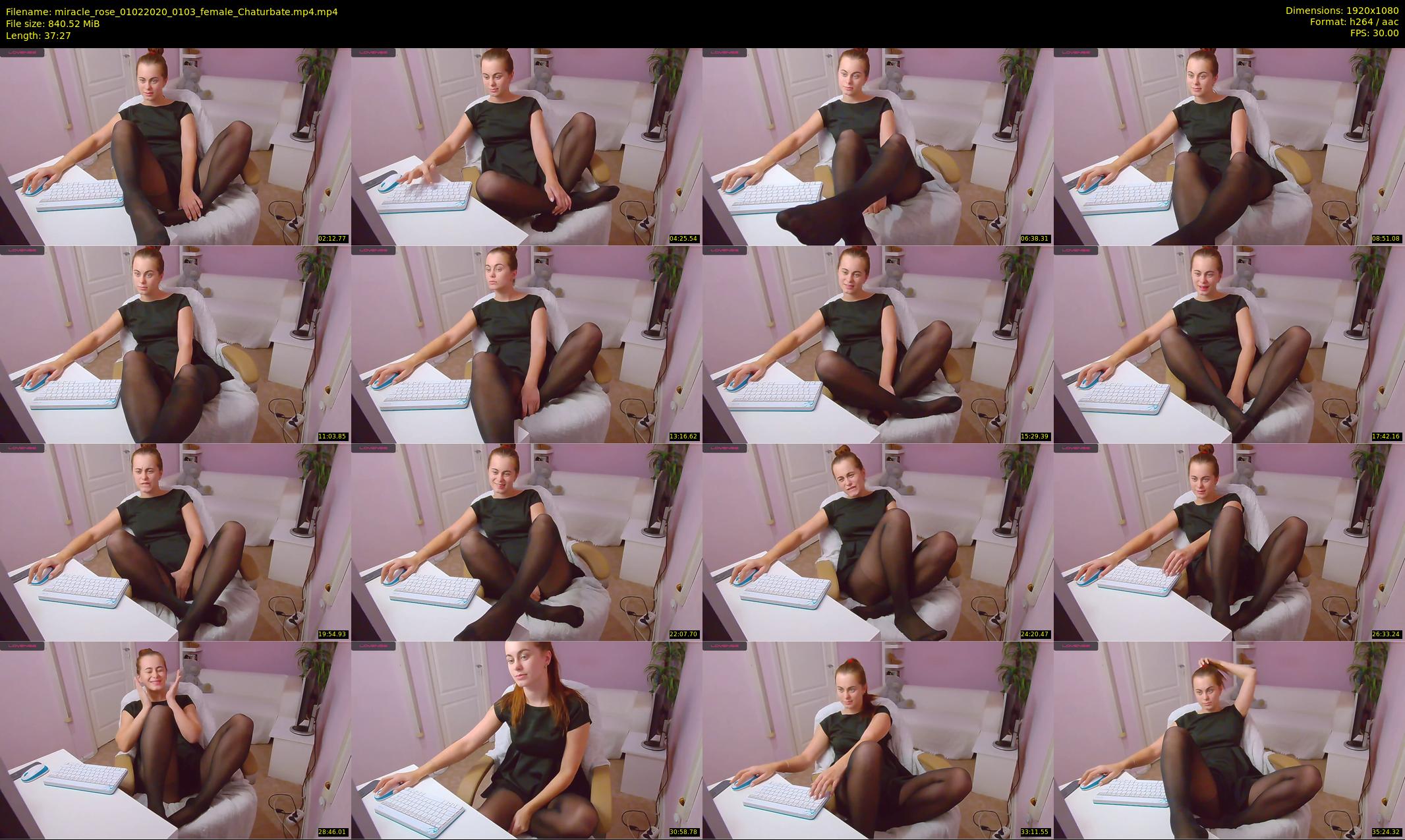 miracle_rose — 38 minute Chaturbate female cam show recording, 1080p, Feb 1, 2020