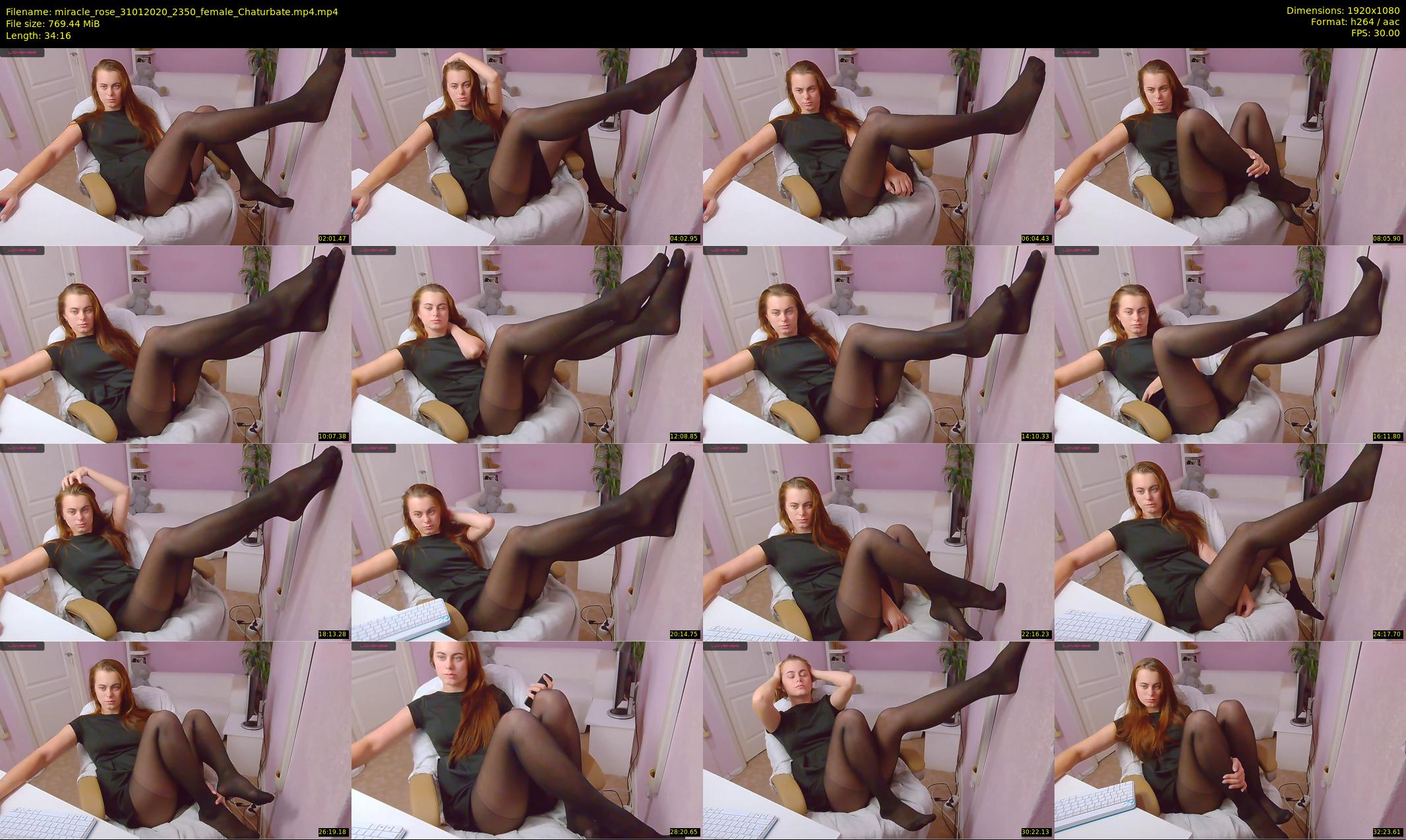 miracle_rose — 35 minute Chaturbate female cam show recording, 1080p, Jan 31, 2020