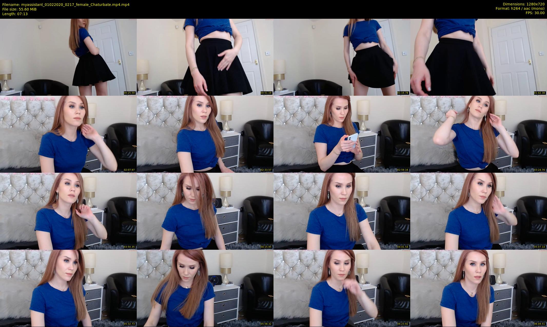 myassistant — 8 minute Chaturbate female cam show recording, 720p, Feb 1, 2020