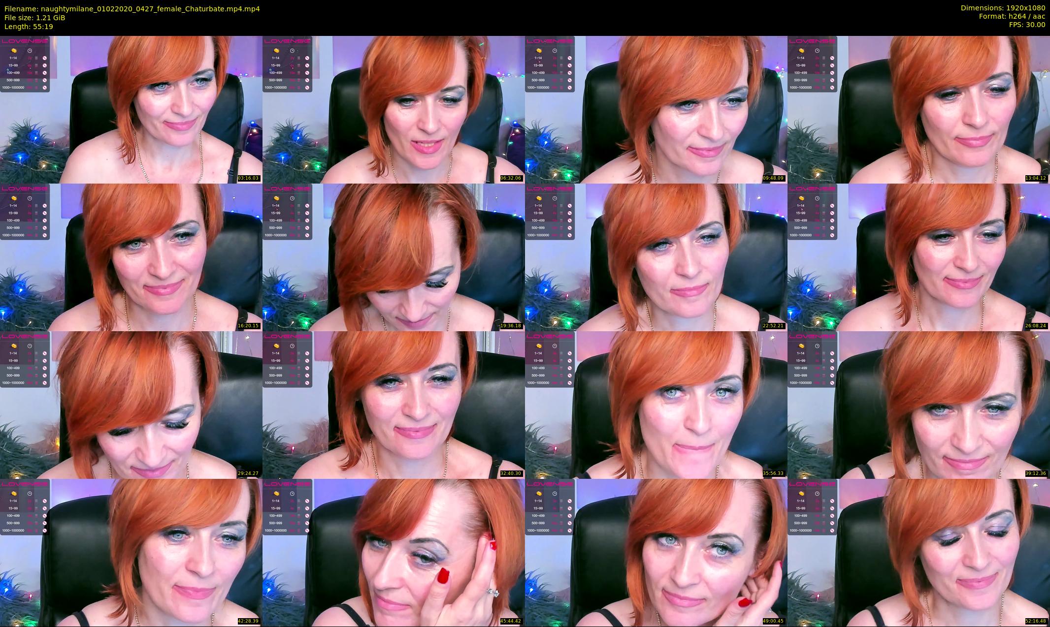 naughtymilane — 56 minute Chaturbate female cam show recording, 1080p, Feb 1, 2020