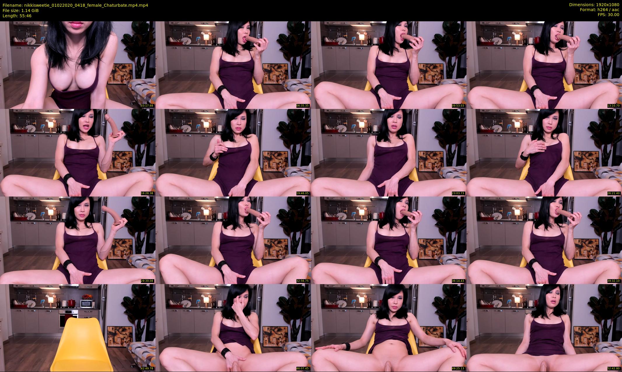 nikkisweetie — 56 minute Chaturbate female cam show recording, 1080p, Feb 1, 2020