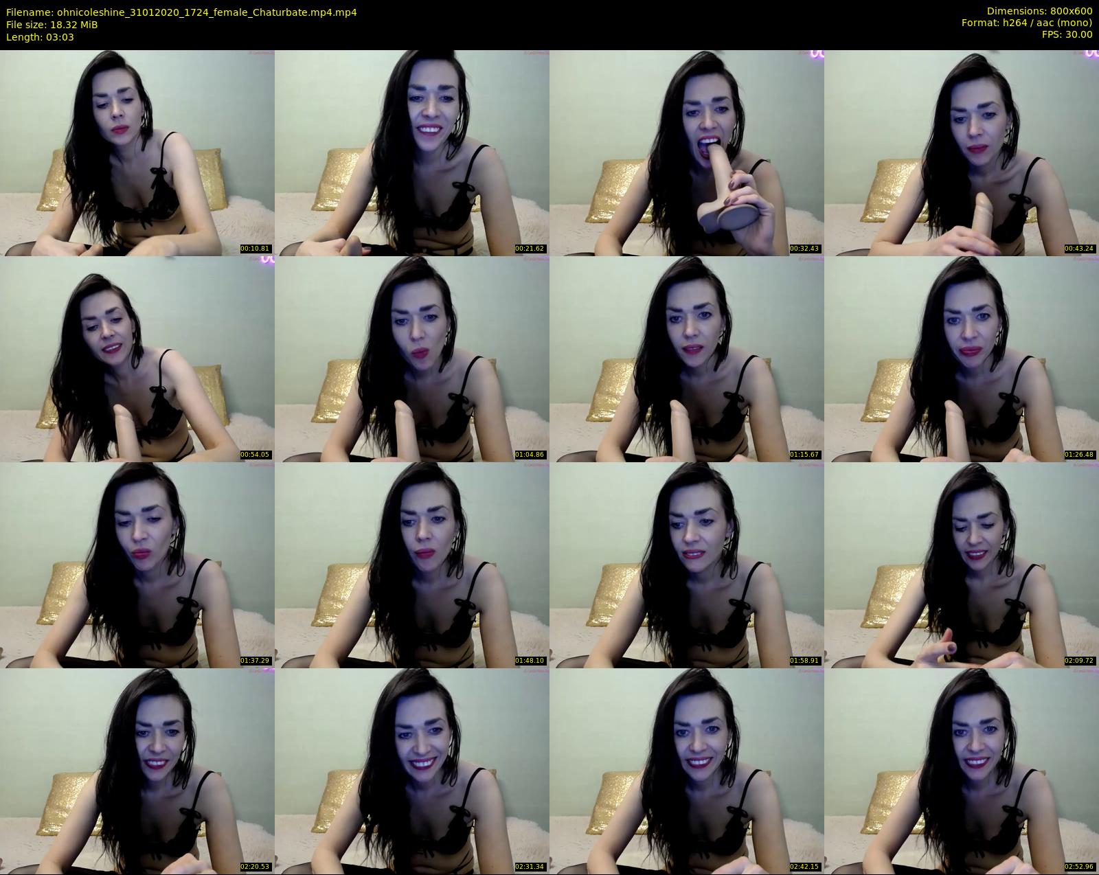 ohnicoleshine — 4 minute Chaturbate female cam show recording, 480p, Jan 31, 2020